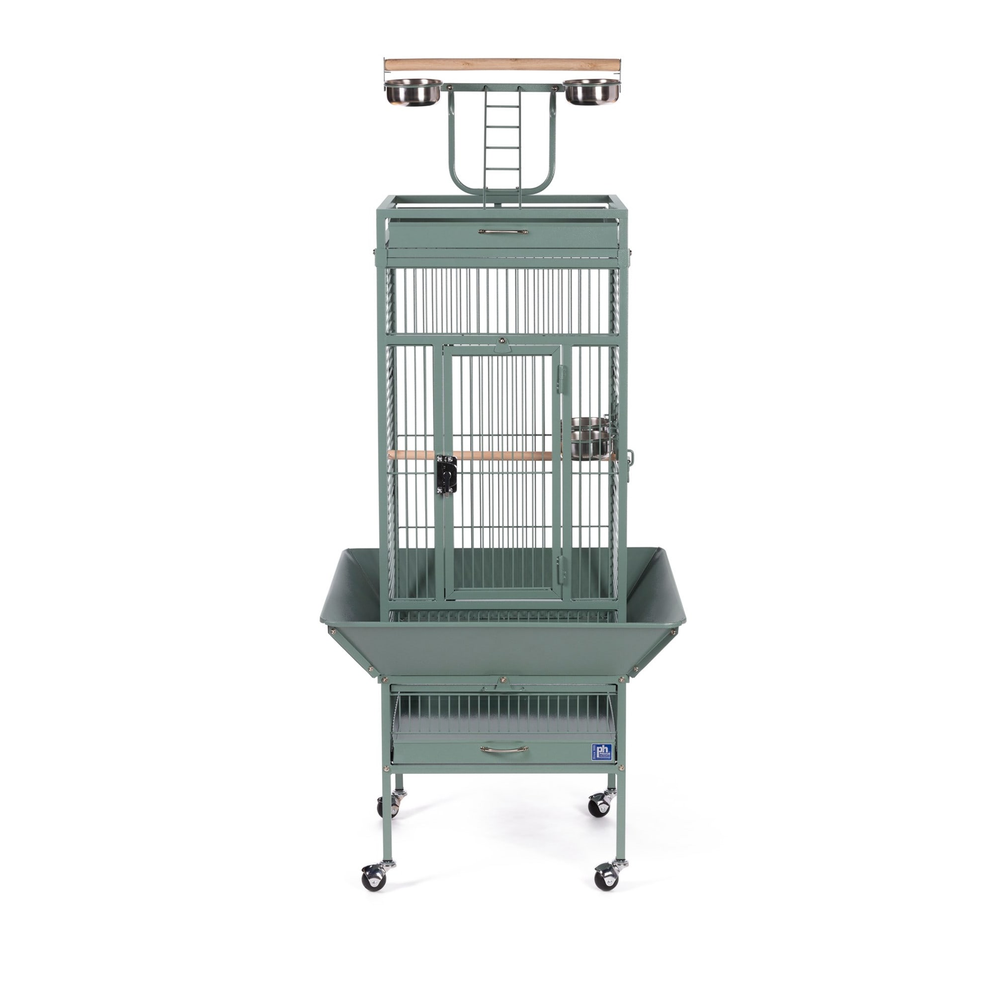 Prevue Hendryx 18x18x57 inch pewter kd cockatiel cage bird – Brothers  Country Supply