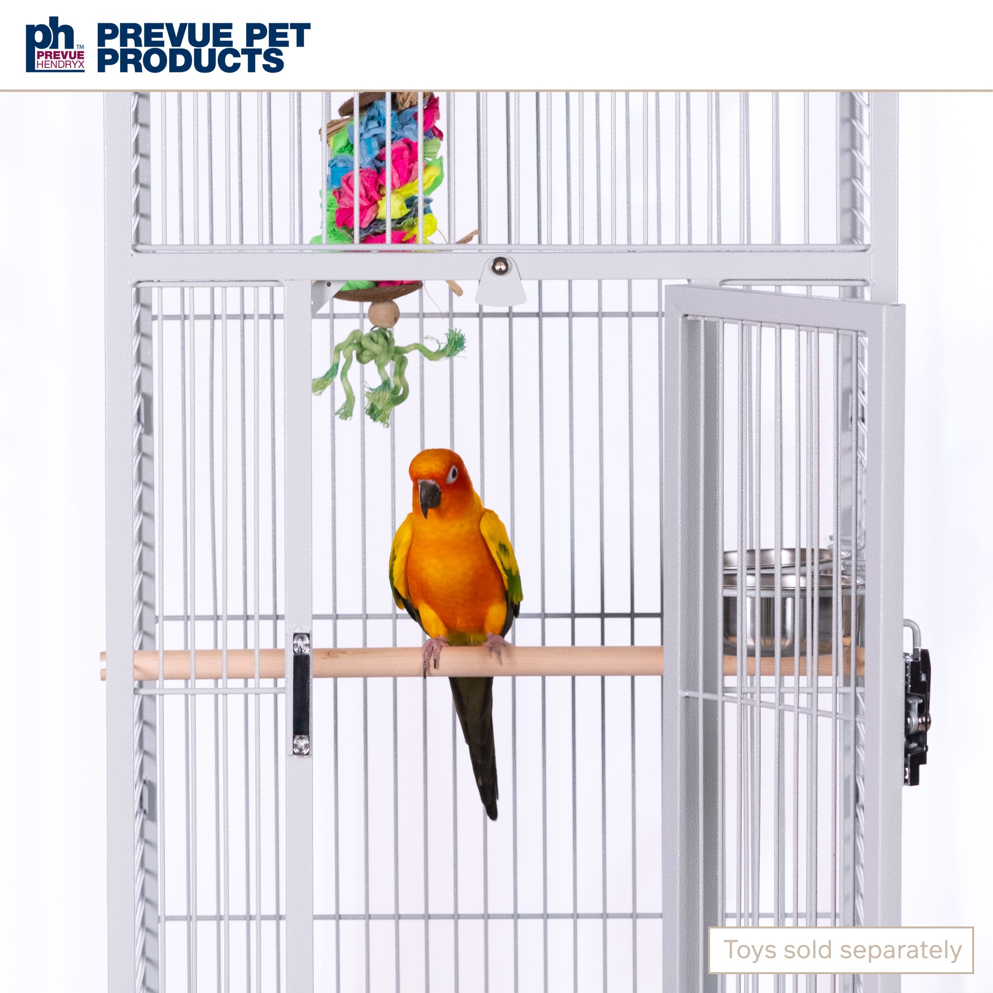 Prevue Pet Products Signature Select Series Wrought Iron Bird Cage in  Pewter