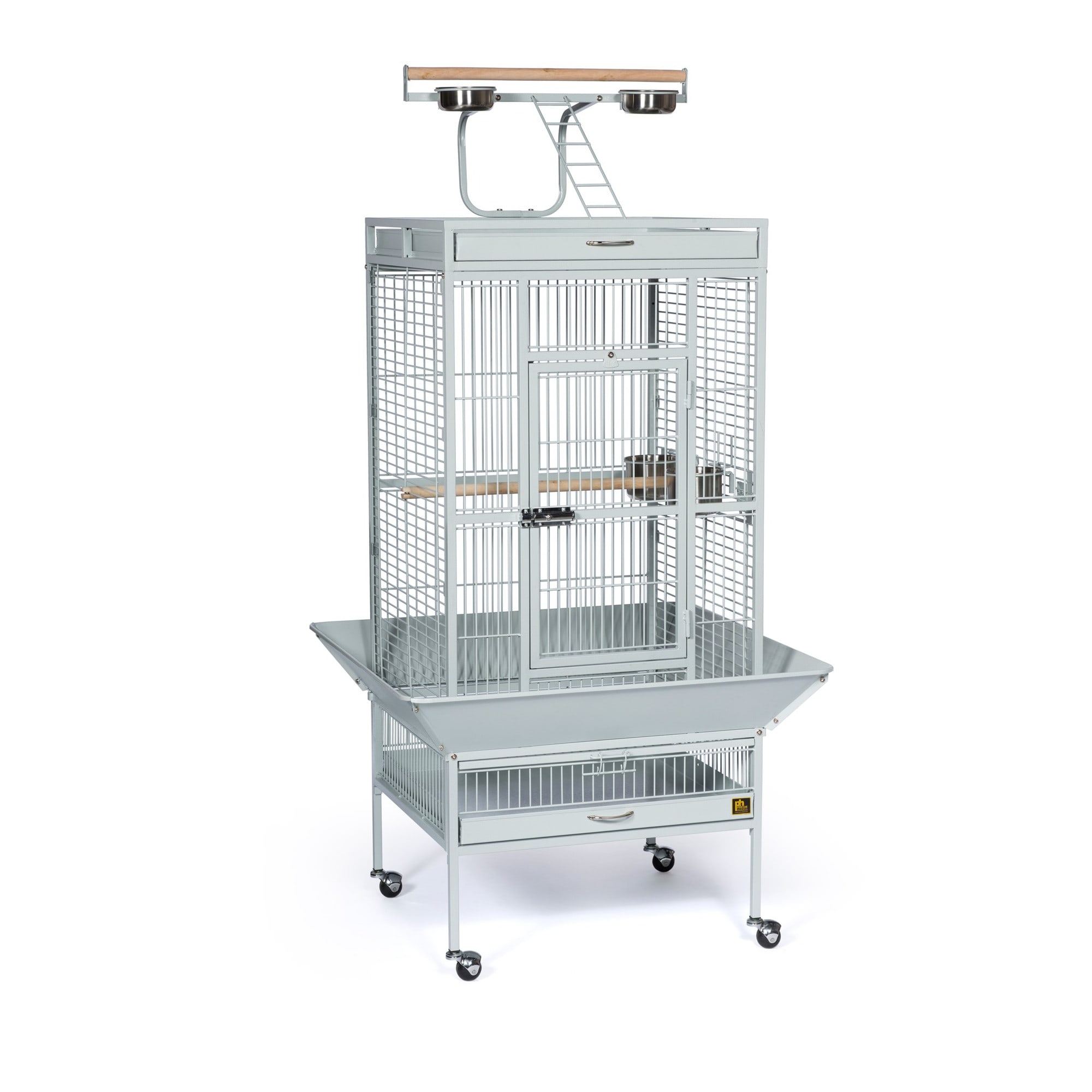 Prevue Hendryx 18x18x57 inch pewter kd cockatiel cage bird – Brothers  Country Supply