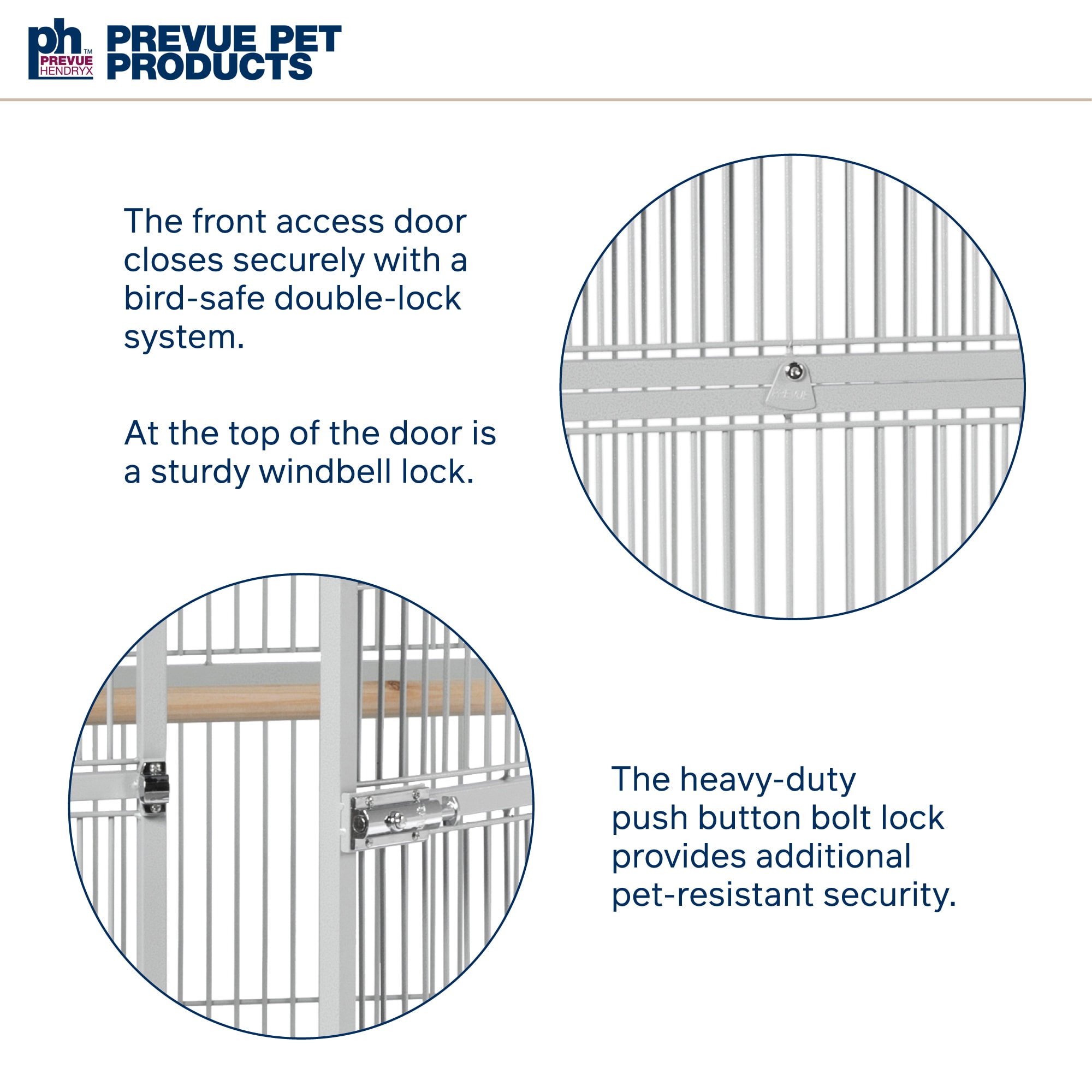 Prevue Pet Products Signature Select Series Wrought Iron Bird Cage in Pewter, Large, Gray