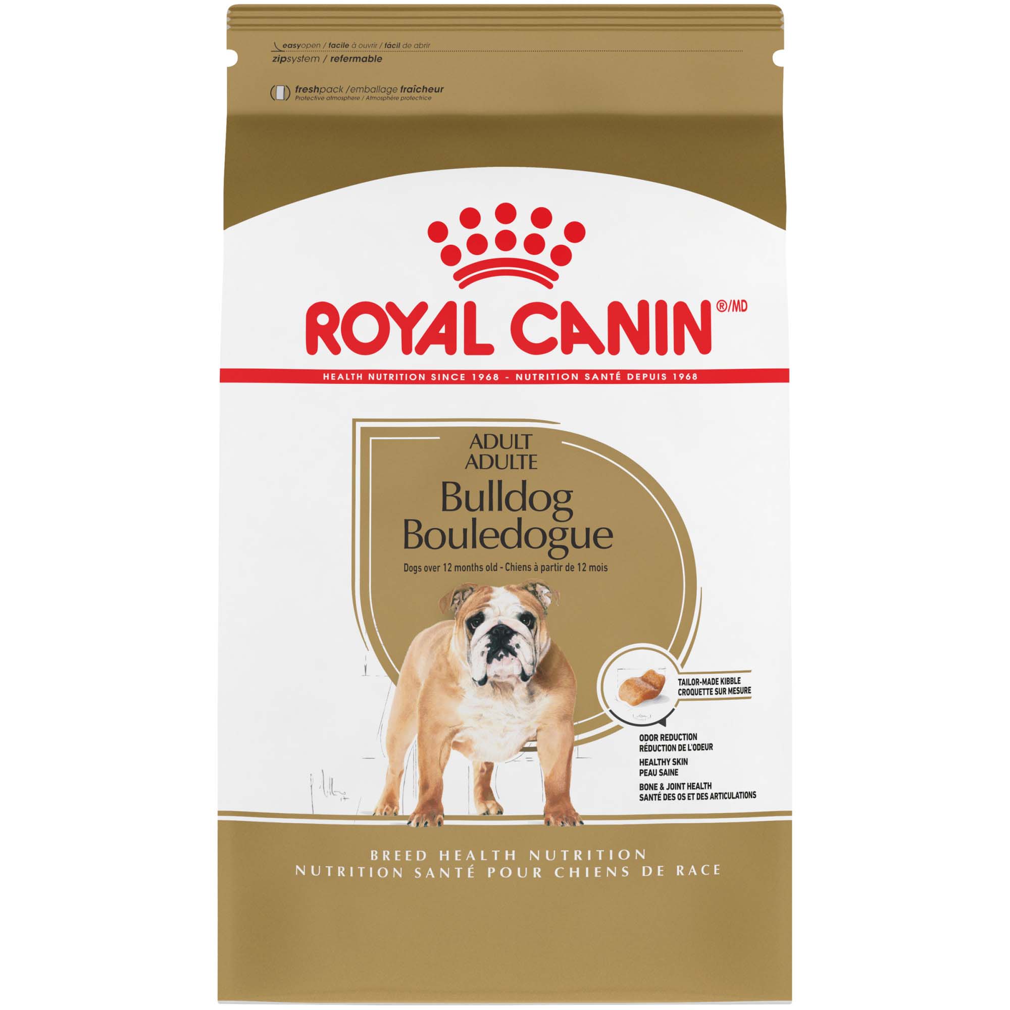 Royal Canin Breed Health Nutrition Bulldog Adult Dog Food, 30 lbs. | Petco