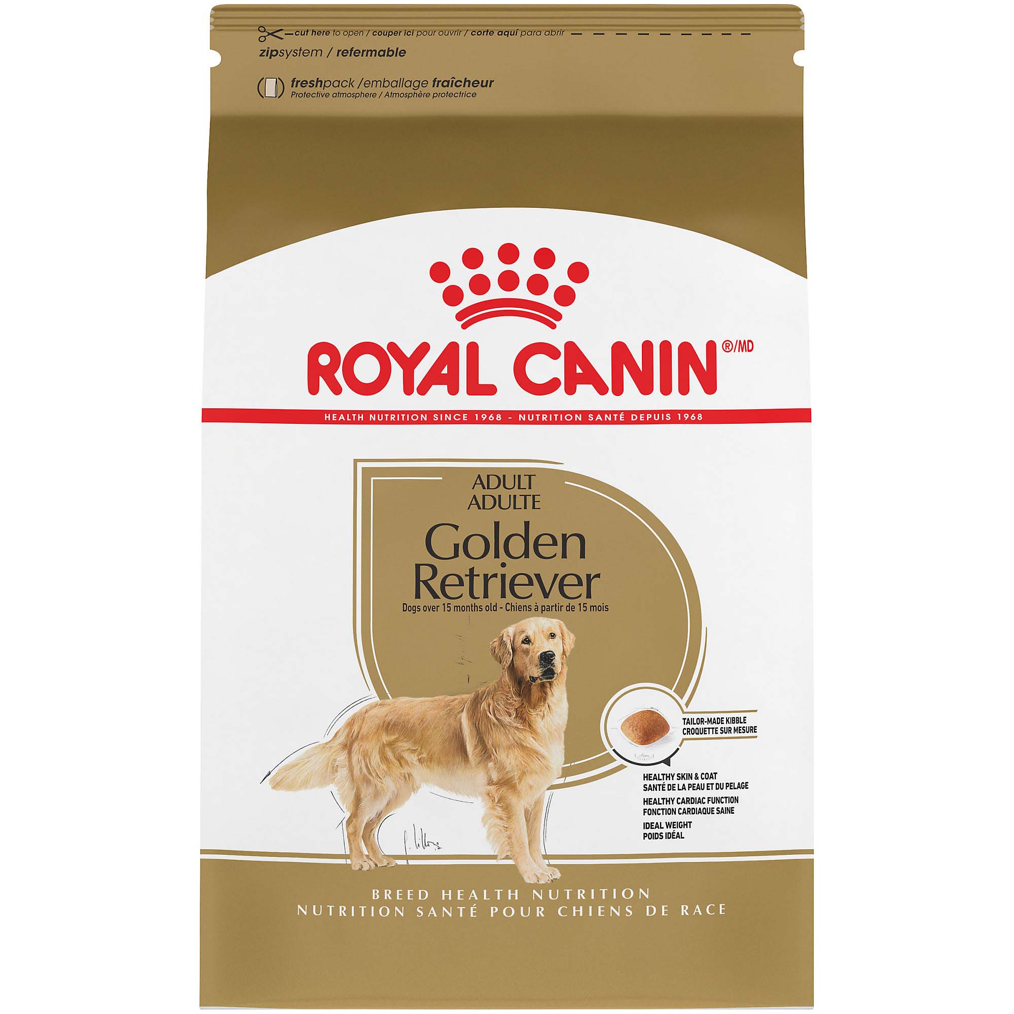 Royal Canin Breed Health Nutrition Golden Retriever Adult Dry Dog Food 30 lbs