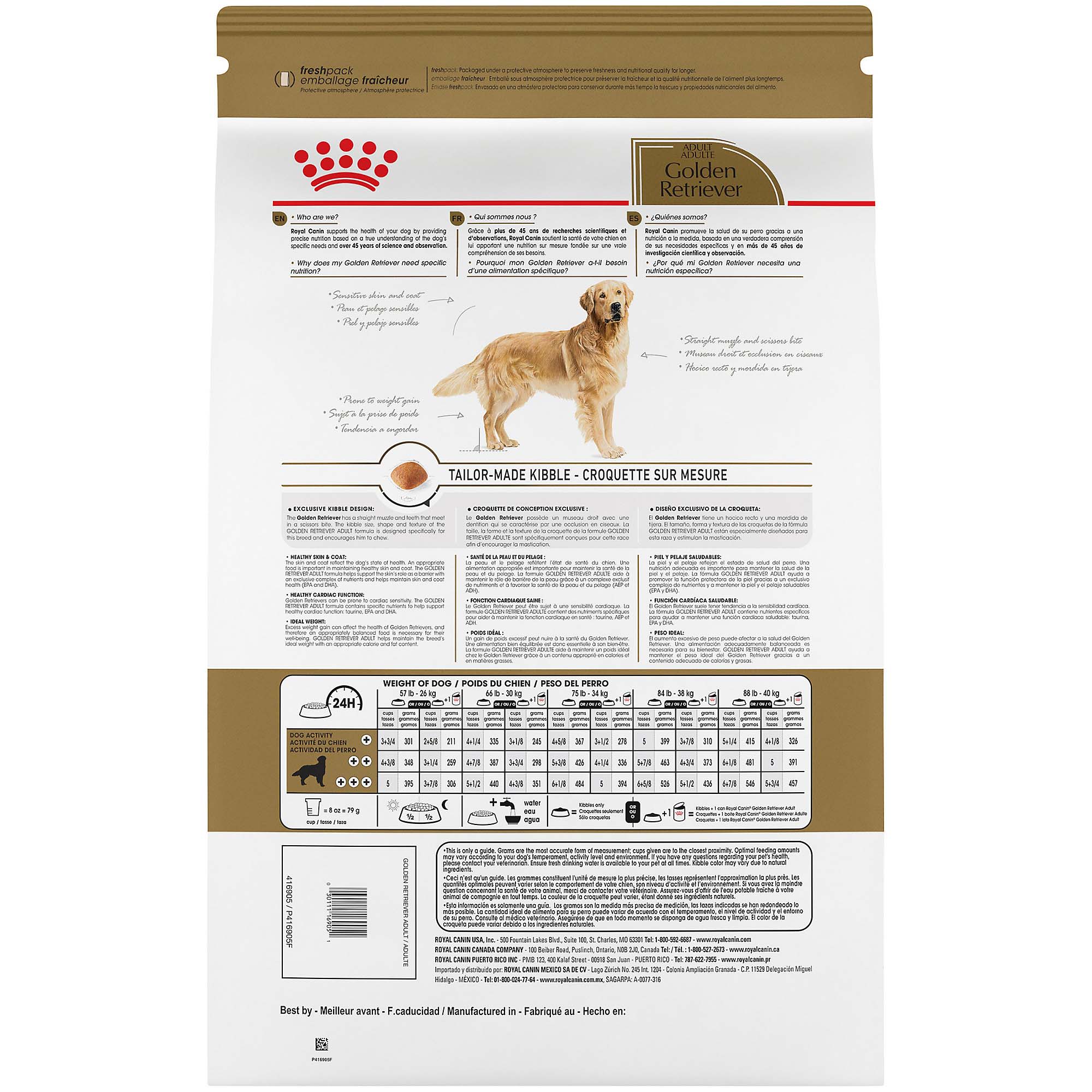 Concept for Life Golden Retriever Premium Adult Dry Dog Food (12kg