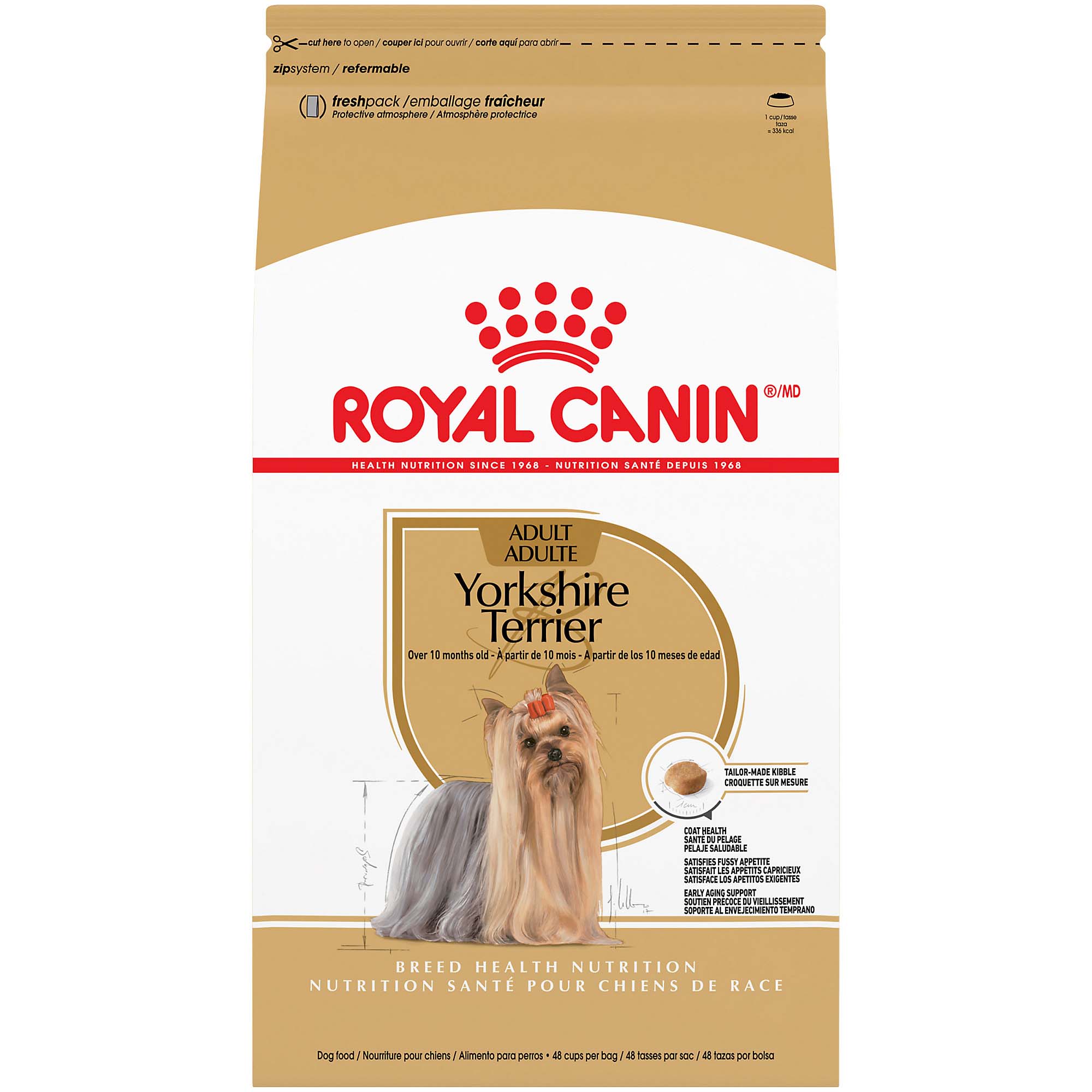 Royal Canin Breed Health Nutrition Yorkshire Terrier Adult Dry Dog Food 10 lbs