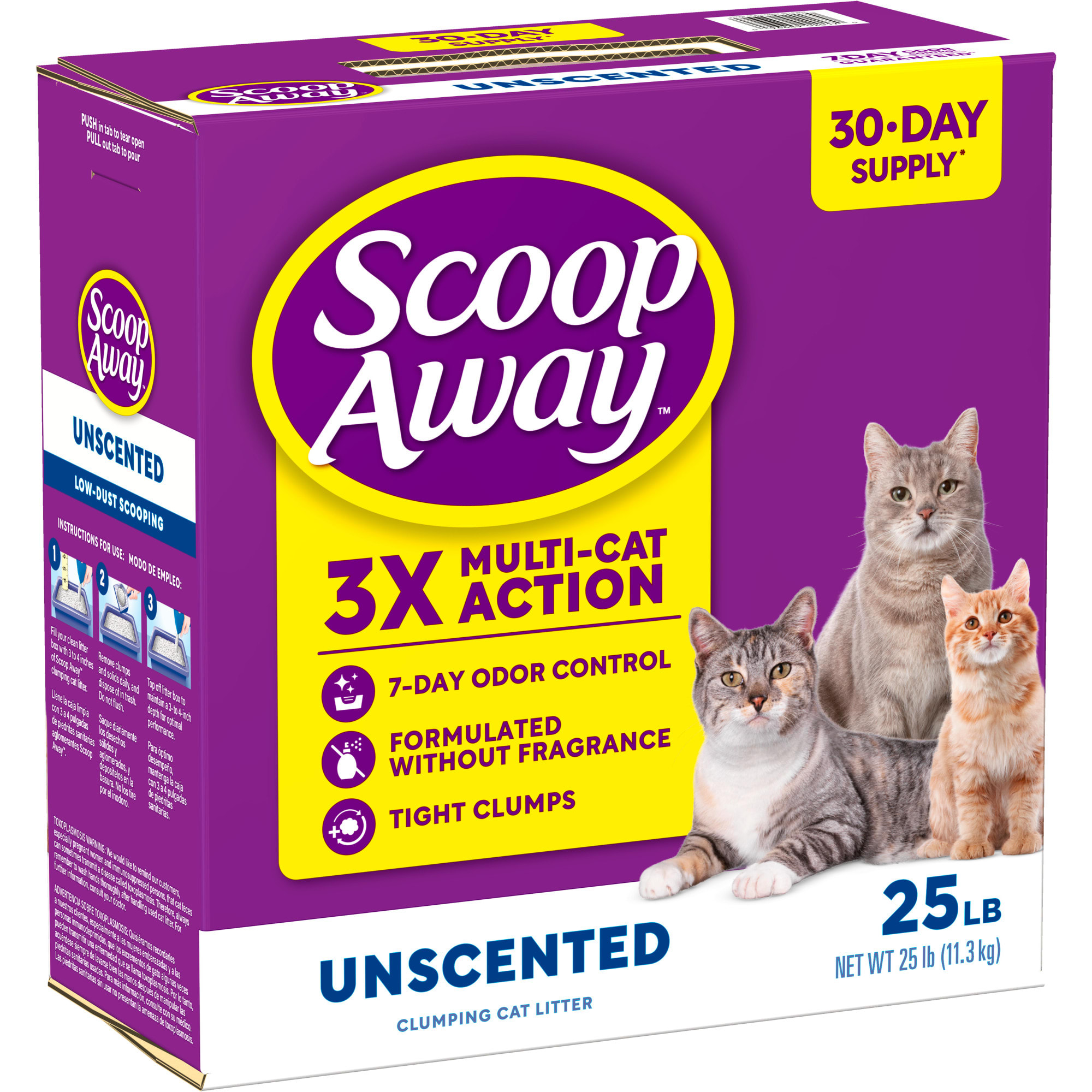 Scoop Away Unscented Clumping Cat Litter, 25 Petco
