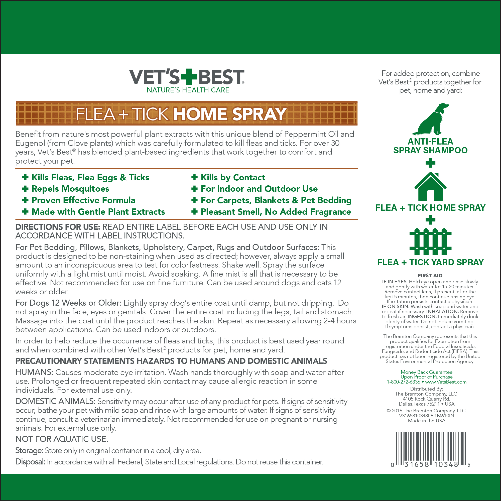 Vet's best flea & tick outlet dog & home spray