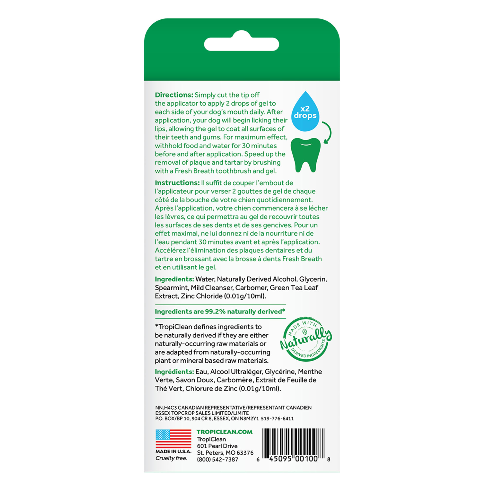 Tropical clean fresh outlet breath gel