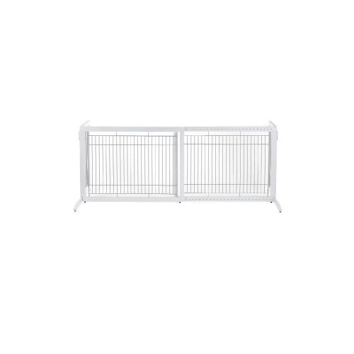 Richell Tall Freestanding Pet Gate & Side Panels, Origami White