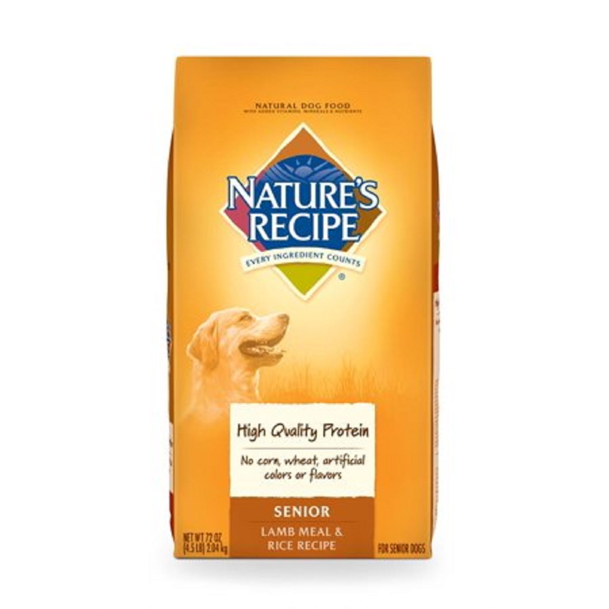 UPC 730521504434 product image for Nature's Recipe Senior Lamb & Rice Formula Dry Dog Food, 4.5 lbs. | upcitemdb.com