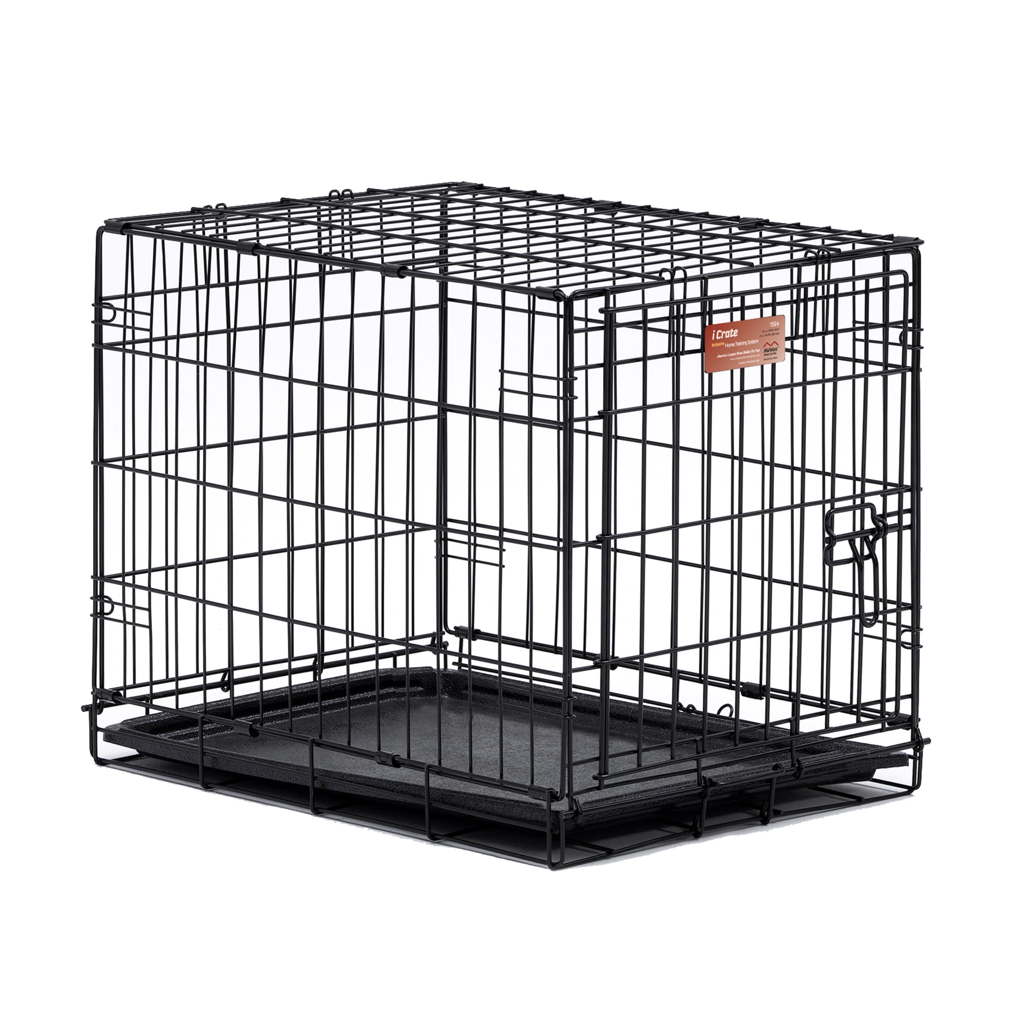 Midwest iCrate Double Door Folding Dog Crate, 36 L X 23 W X 25 H