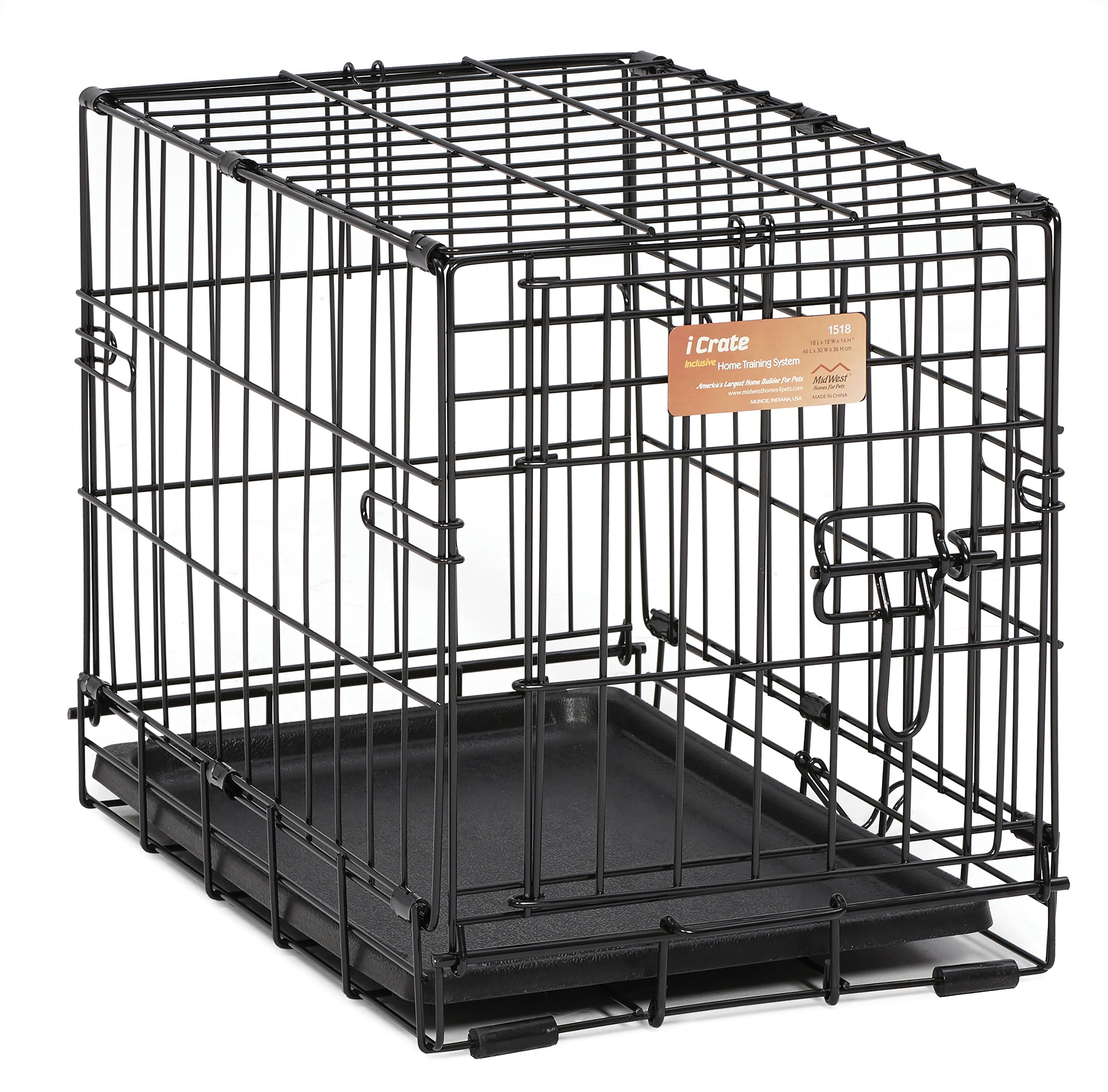 Midwest iCrate Single Door Folding Dog Crate, 36 L X 23 W X 25 H