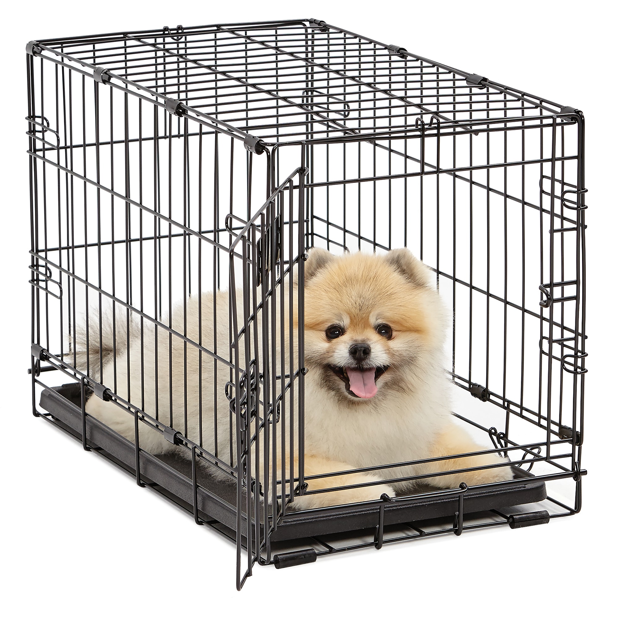 Midwest iCrate Double Door Folding Dog Crate, 36 L X 23 W X 25 H