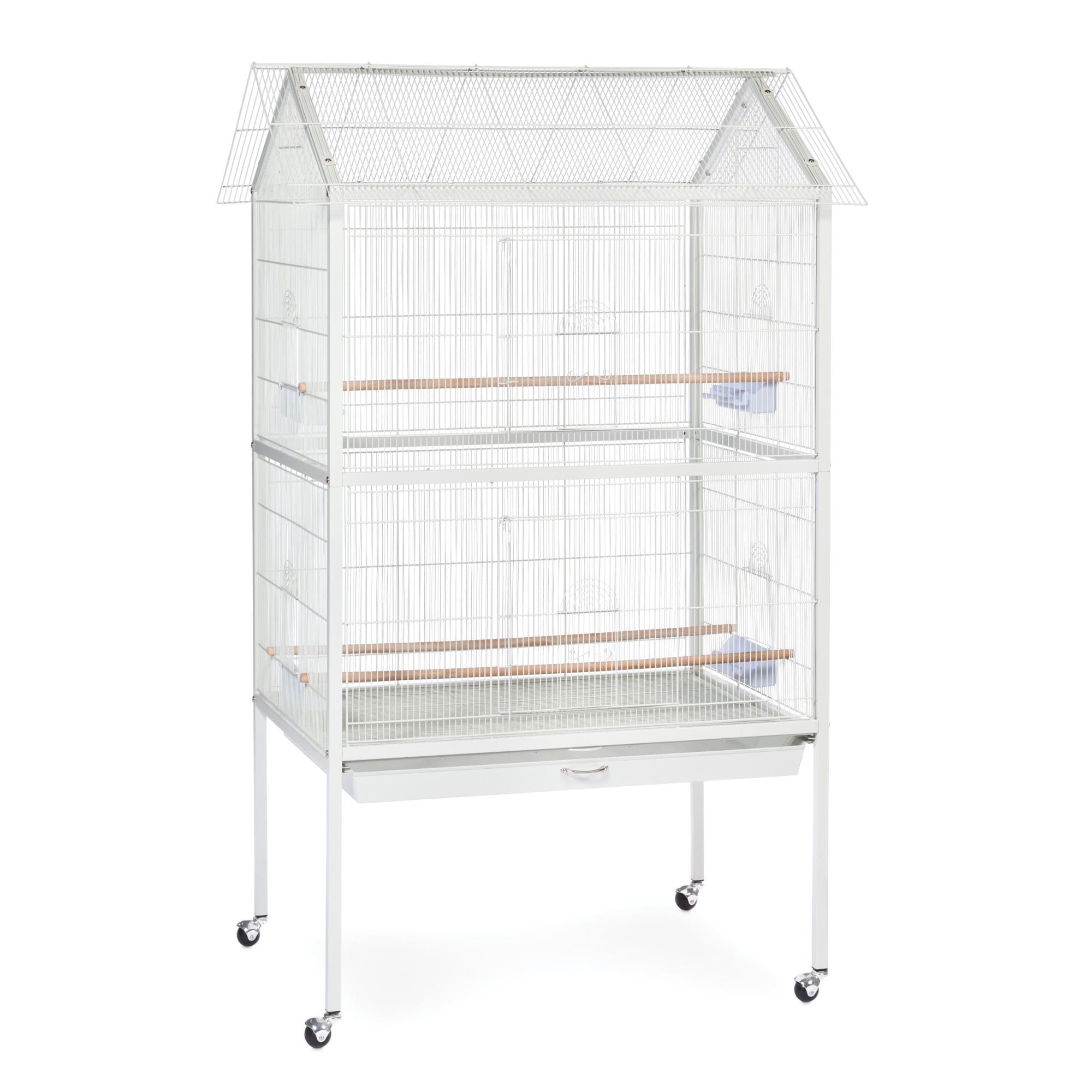 Large white shop parrot cage