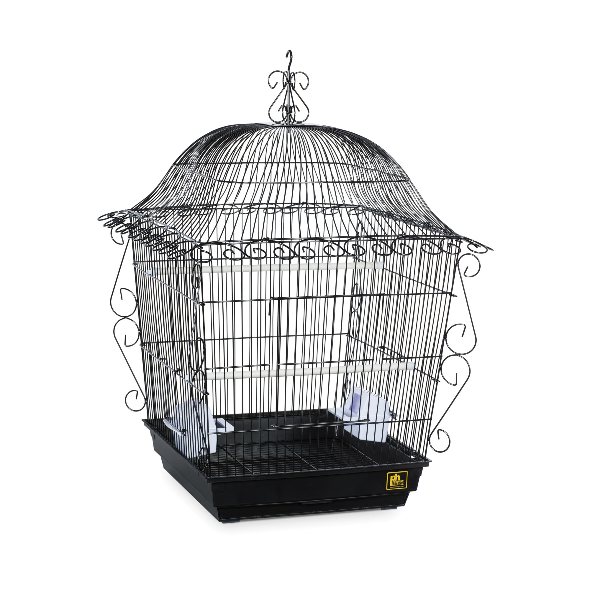 Litton Lane Blue Metal Birdcage with Latch Lock Closure and Hanging Hook  (2- Pack) 042321 - The Home Depot