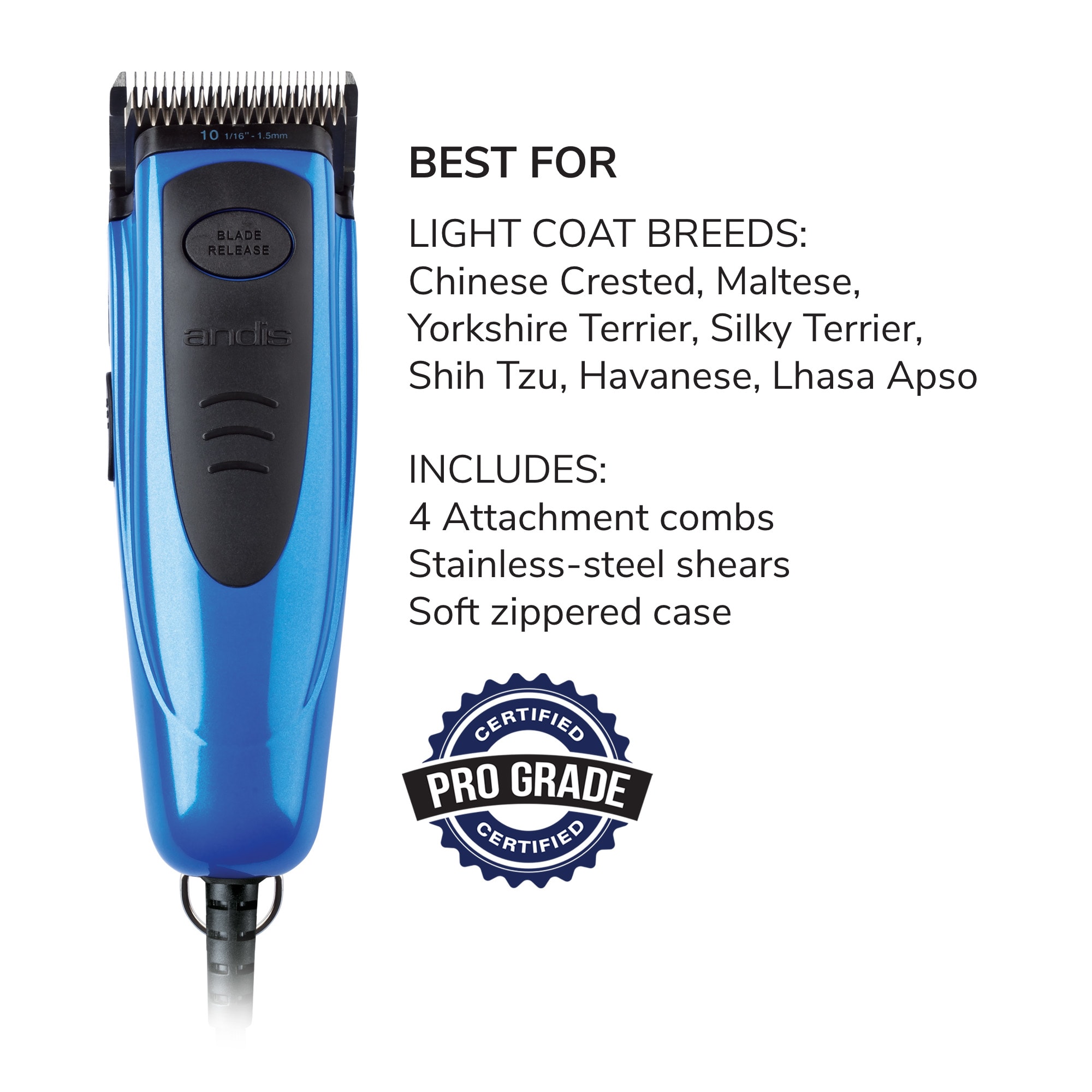 andis professional dog grooming clippers