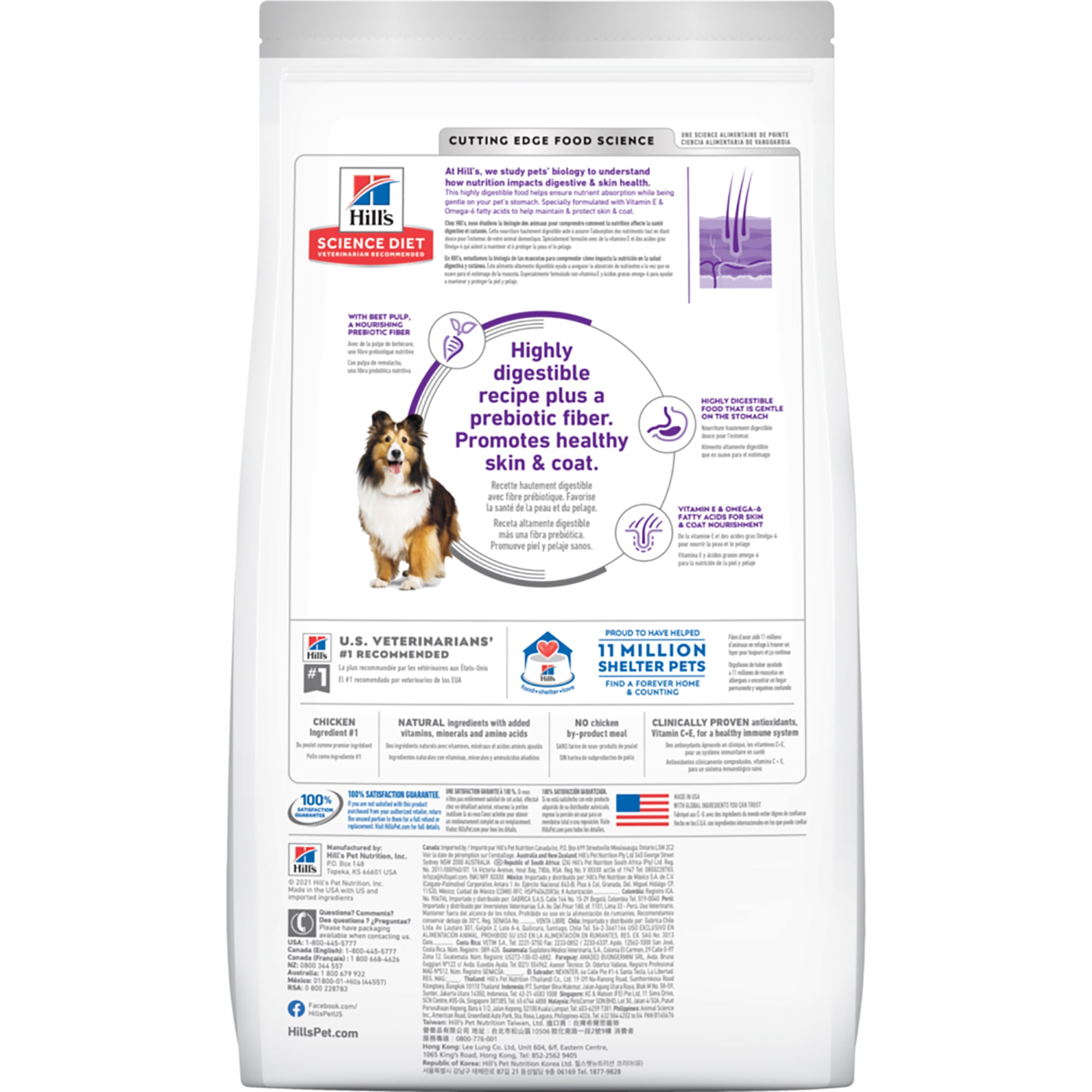 Hill's science diet dog food sale sensitive skin