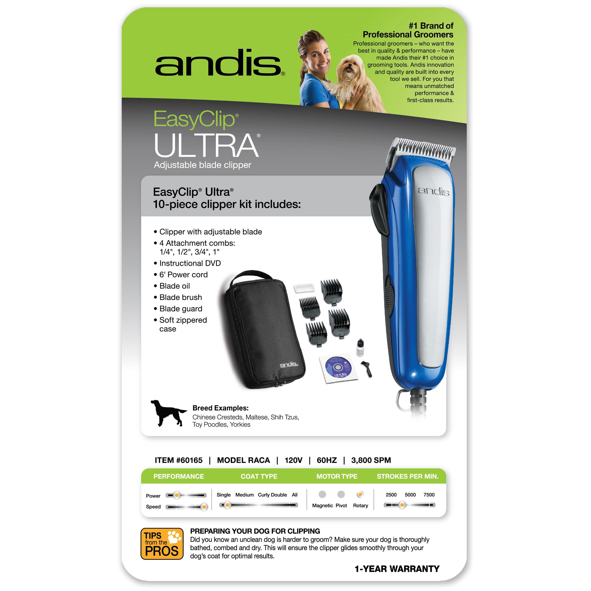 Andis easy clip ultra clipper kit for dogs hot sale