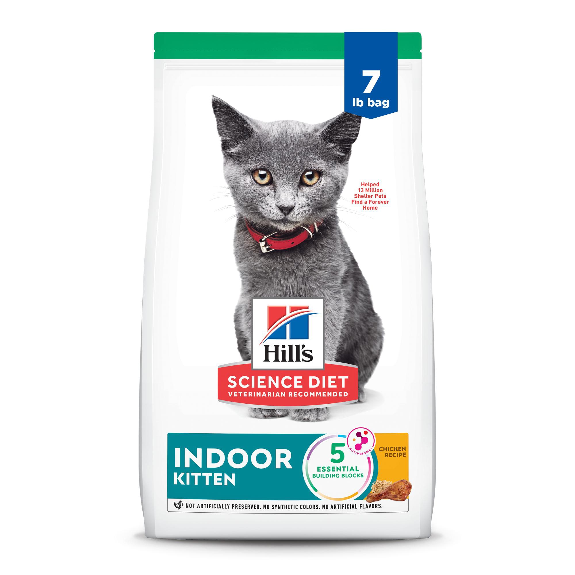 Hill s Science Diet Indoor Chicken Recipe Dry Kitten Food 7 lbs