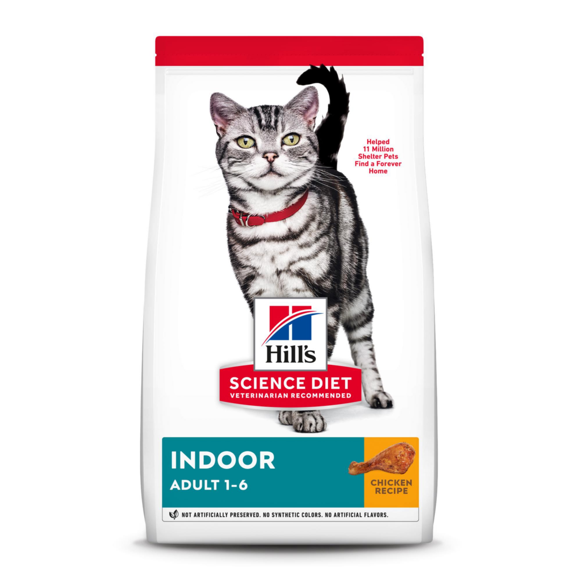 Hill's Science Diet Adult Indoor Chicken Recipe Dry Cat Food, 15.5 lbs