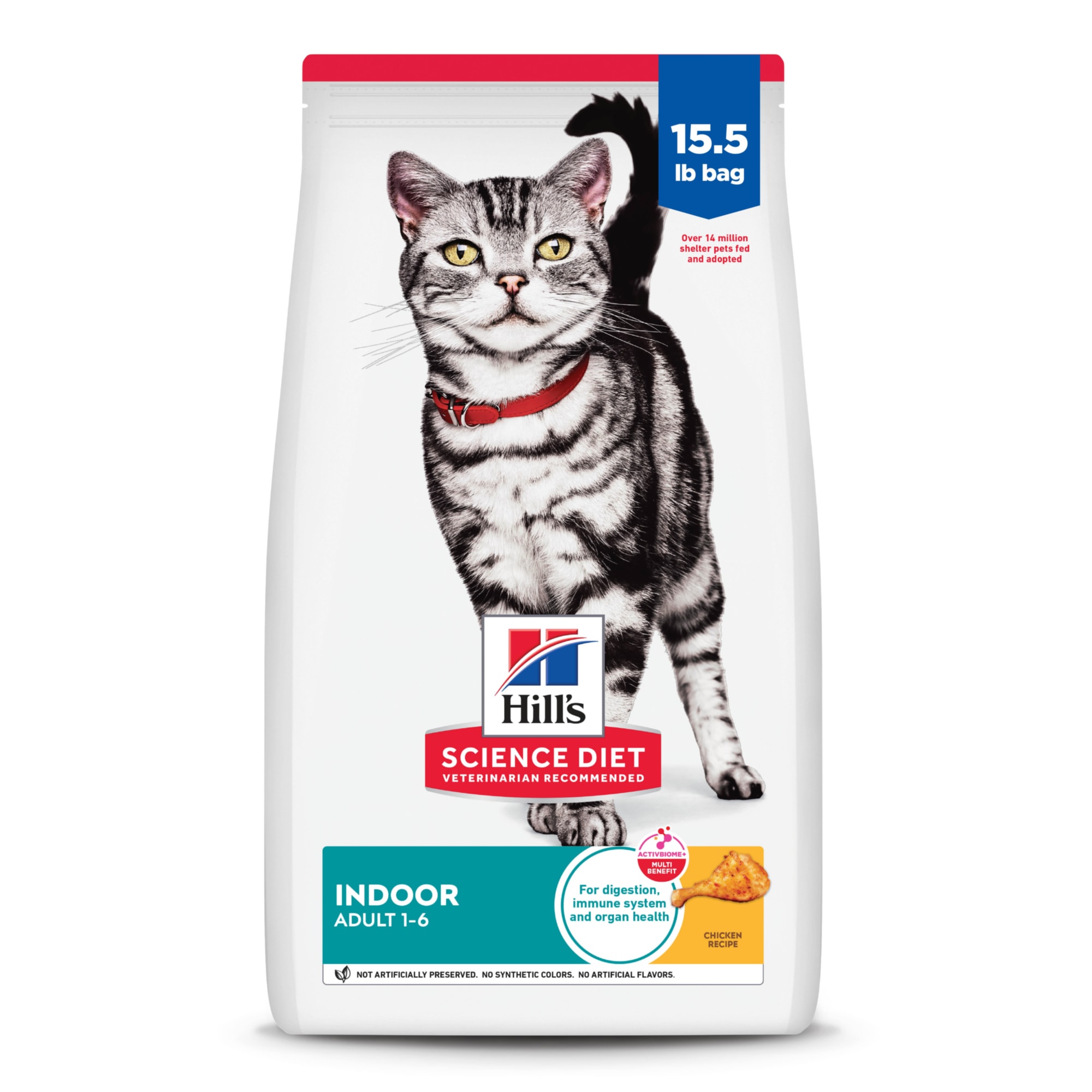 Hill's Science Indoor Chicken Recipe Dry Cat Food, 15.5 lbs. | Petco