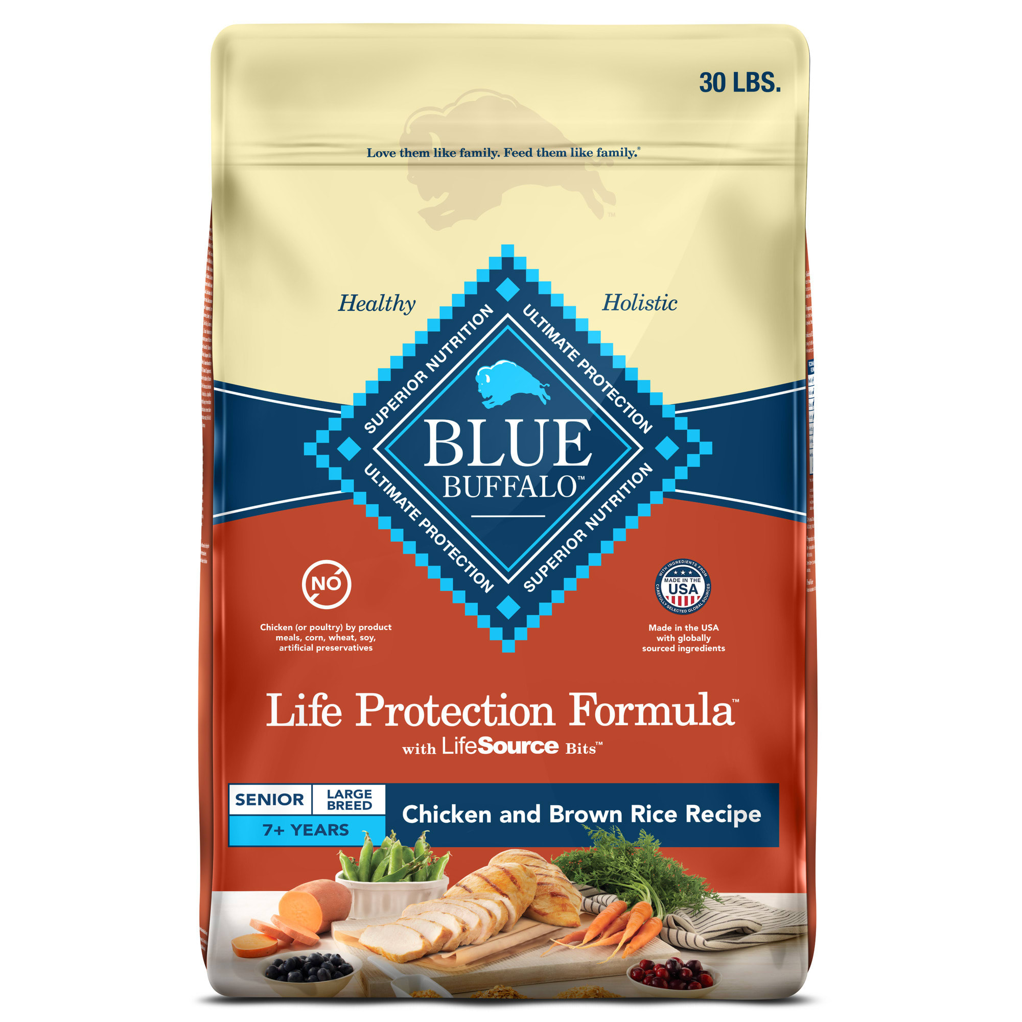 Brown Rice Dry Dog Food 