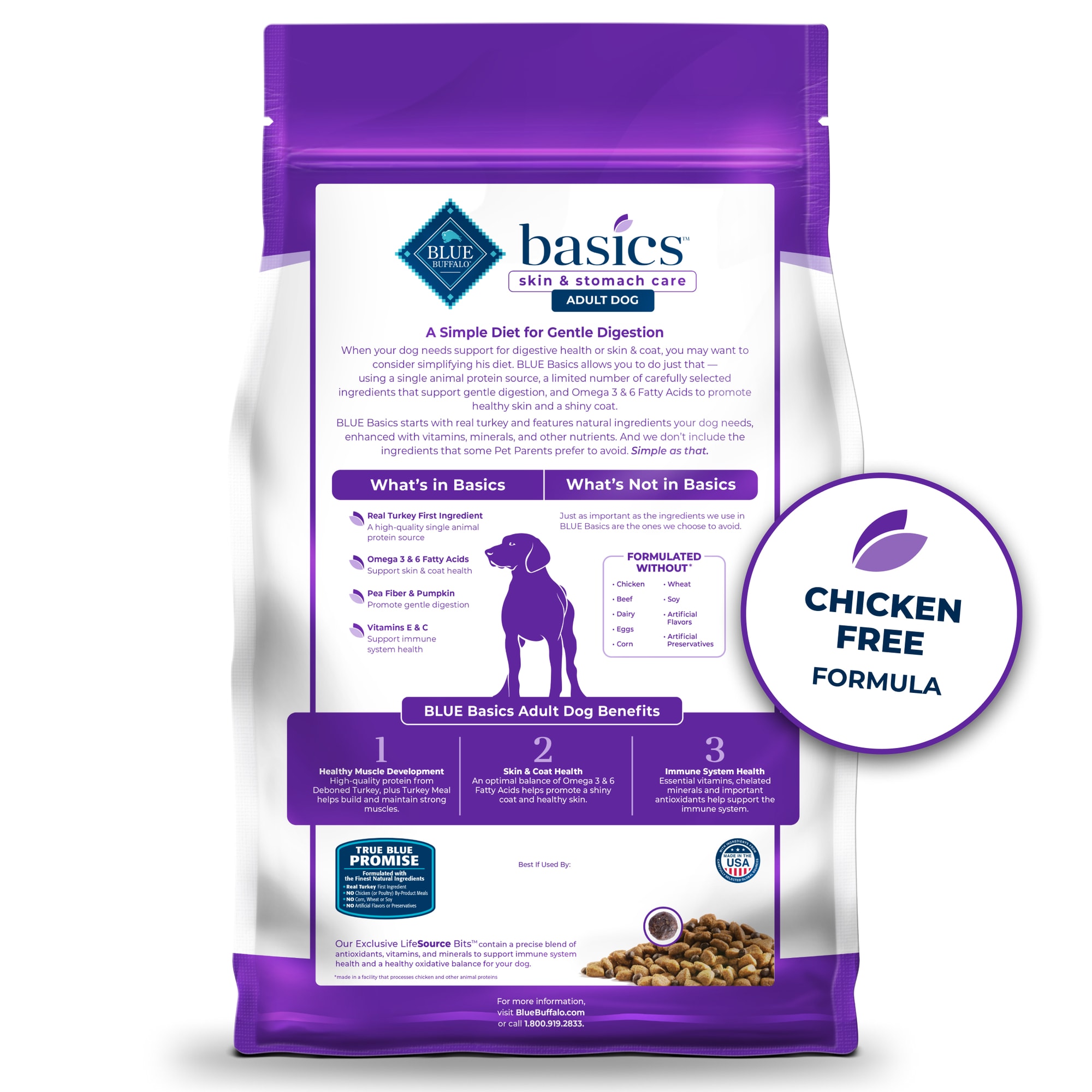 Blue basics turkey on sale and potato dog food