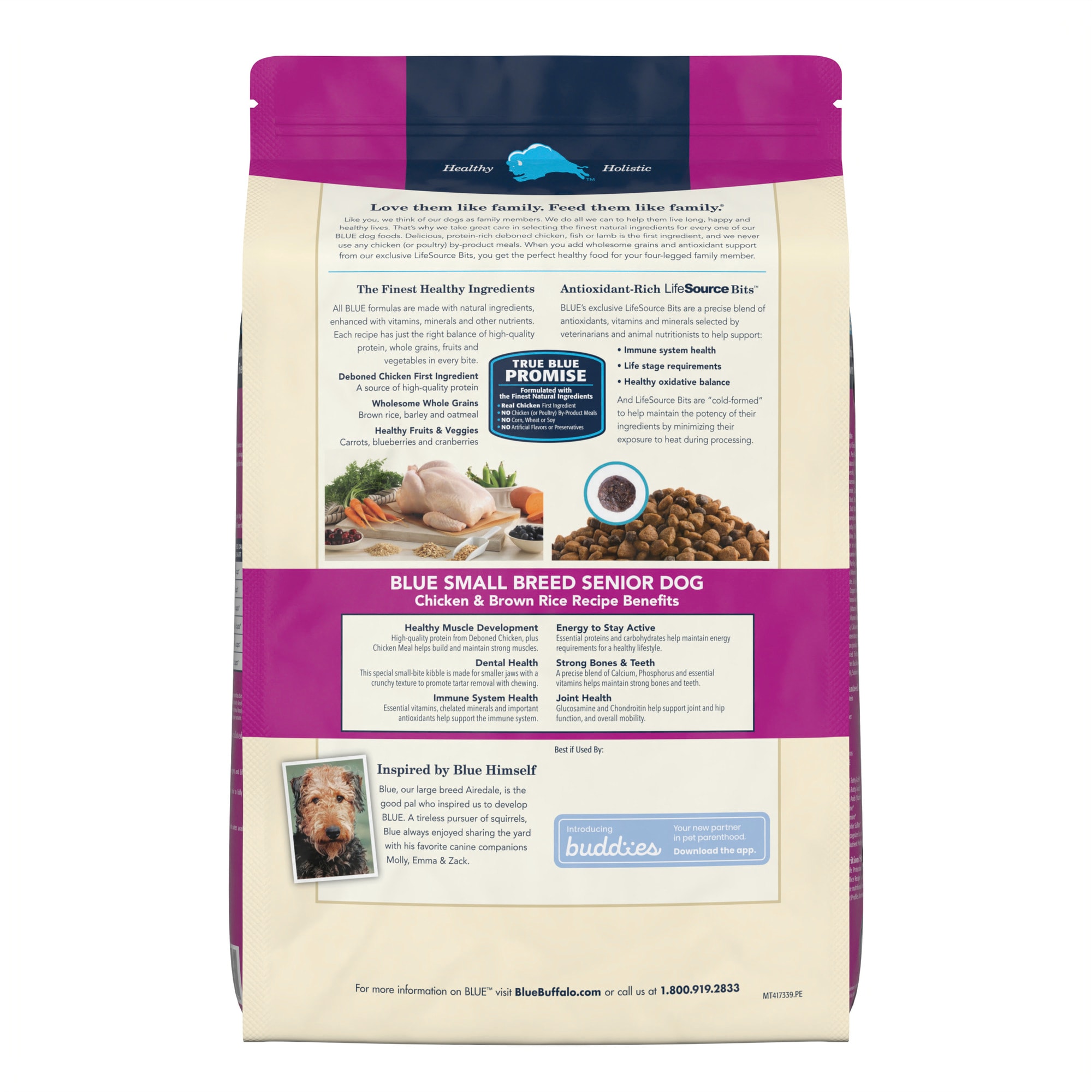 Blue small breed 2025 senior dog food