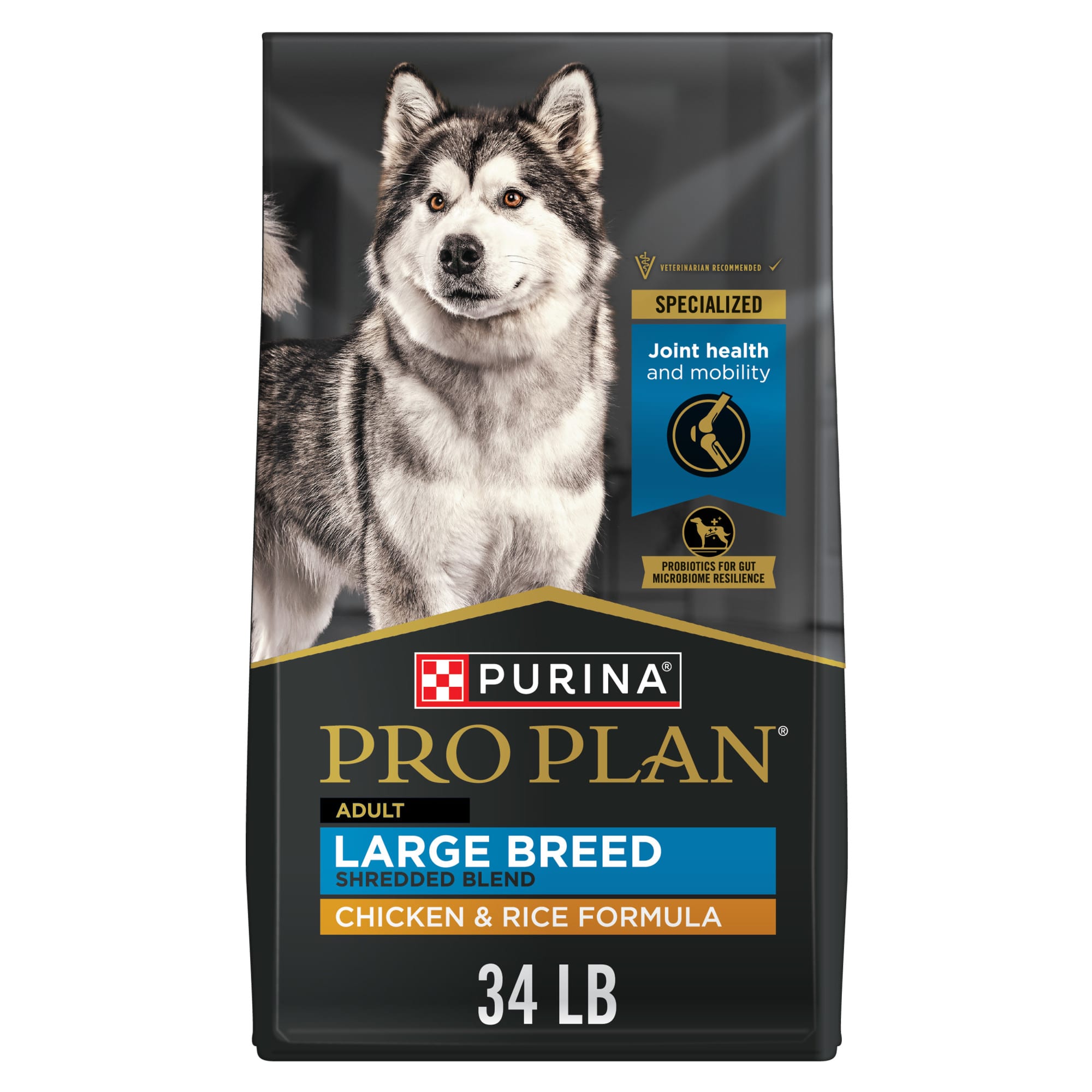 Purina Pro Plan With Probiotics Large Breed Chicken & Rice Dry Dog Food, 34 | Petco