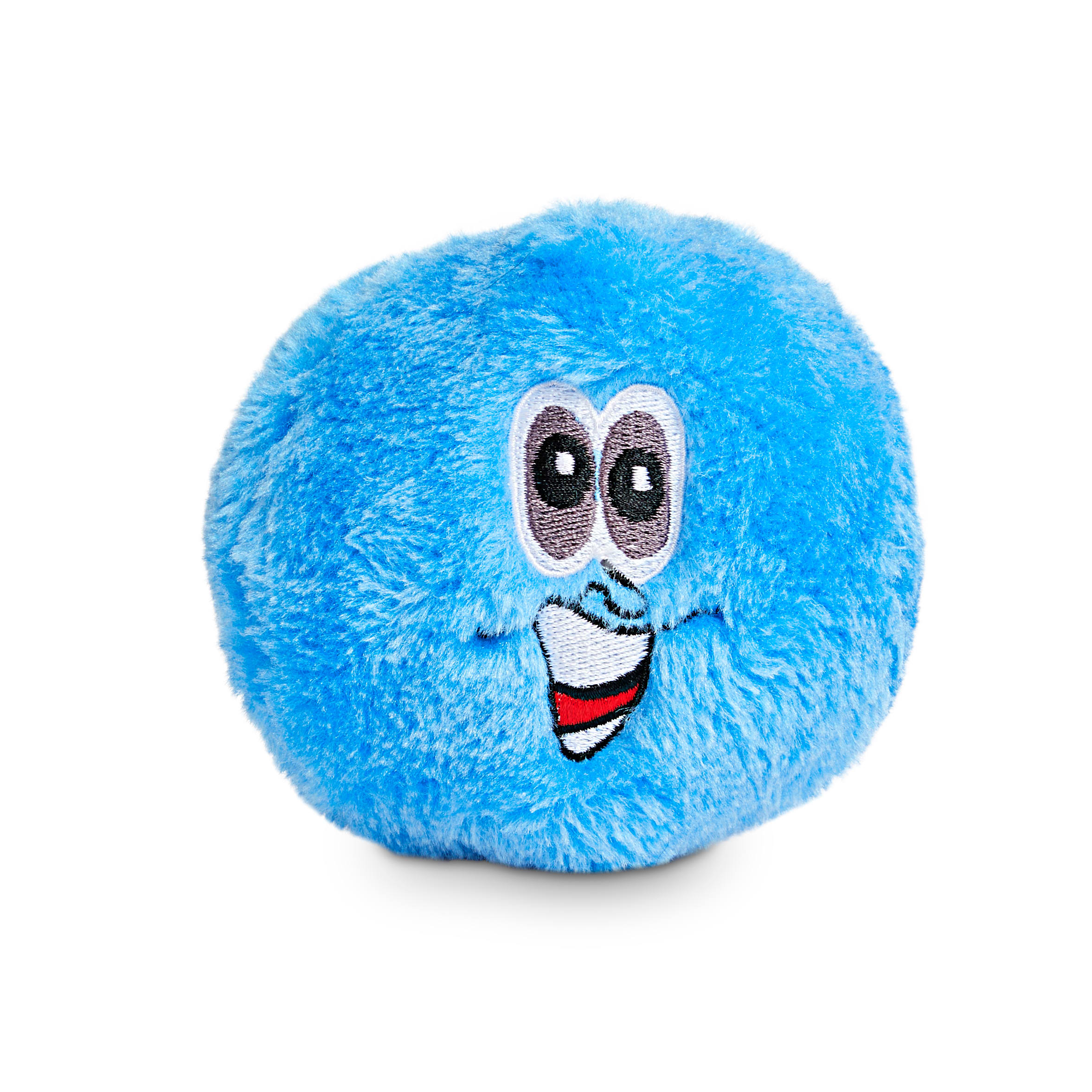 blue plush dog toy