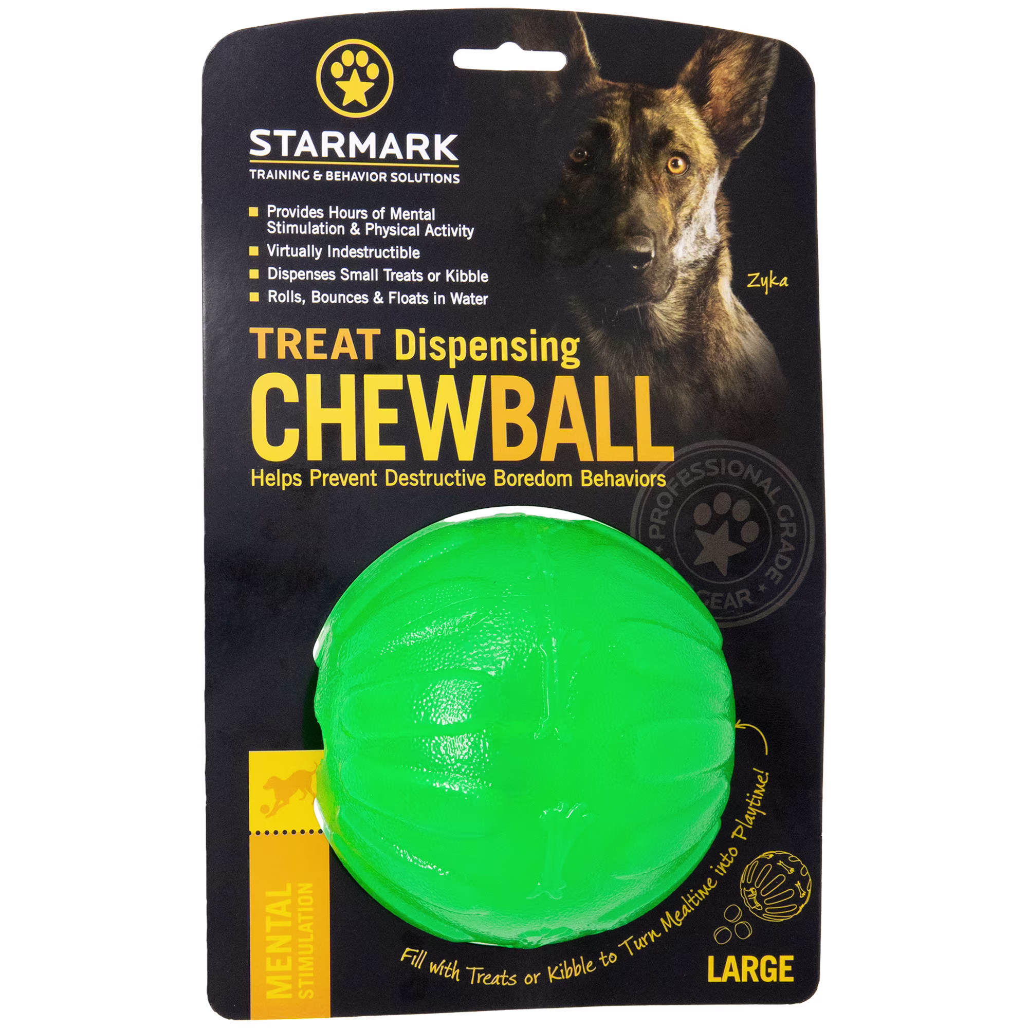 Starmark Treat Dispensing Chew Ball, Large Petco