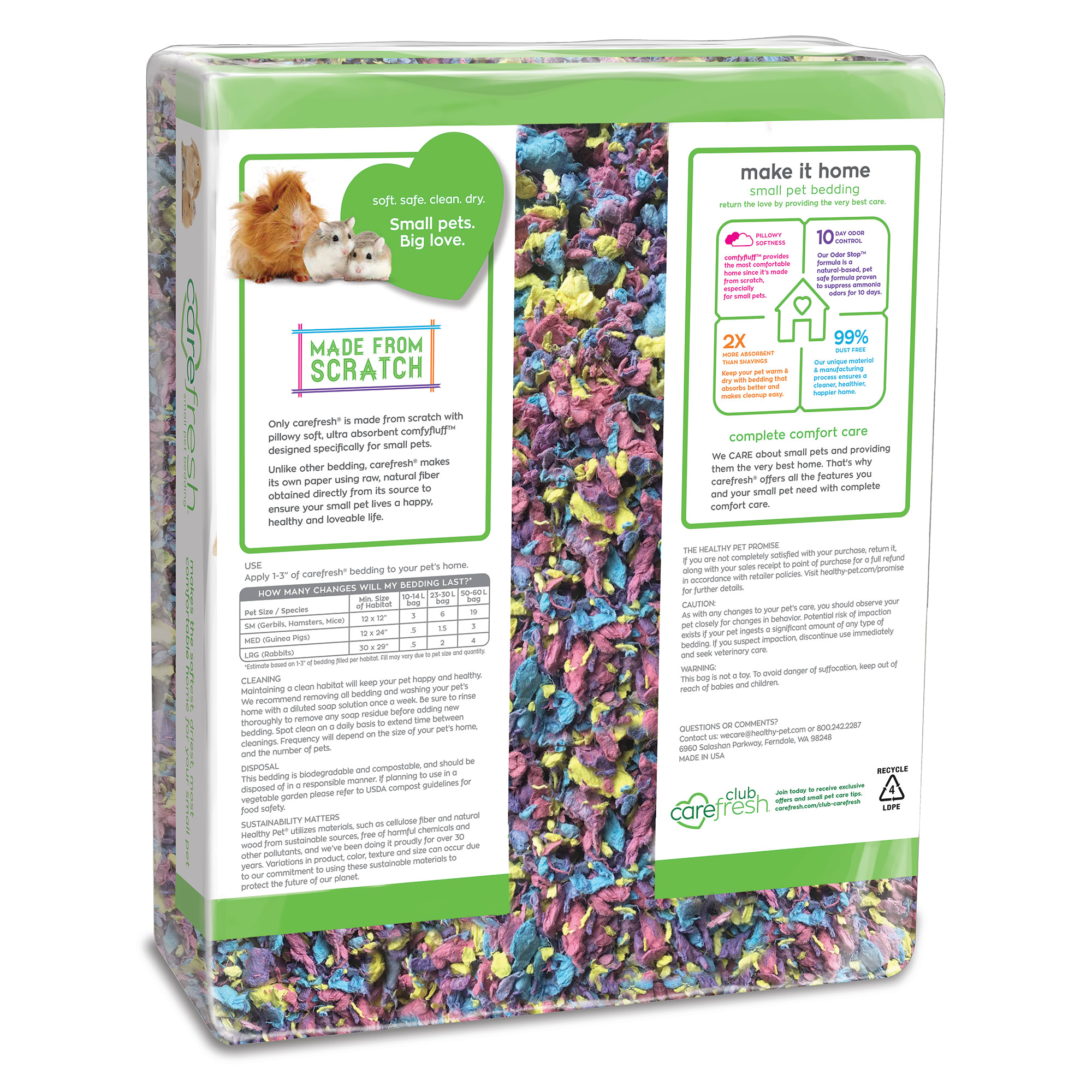 Carefresh store bedding confetti