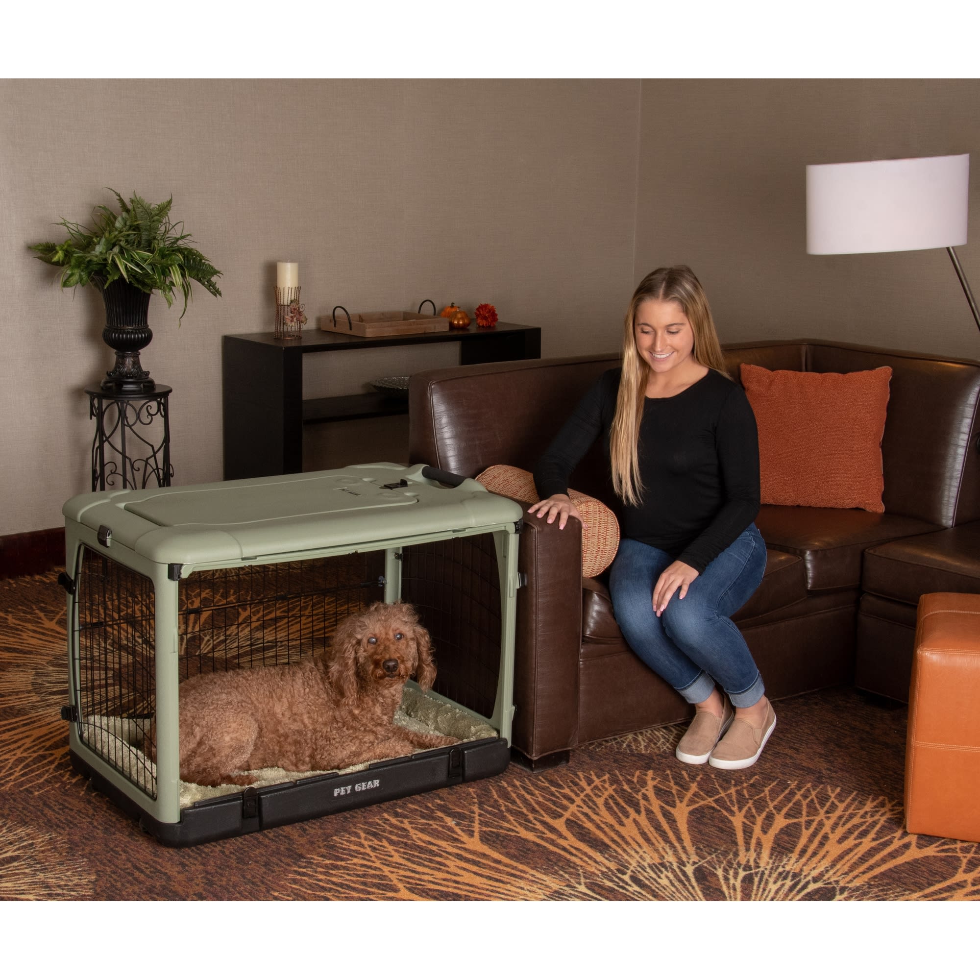 Pet gear the other door hot sale steel crate