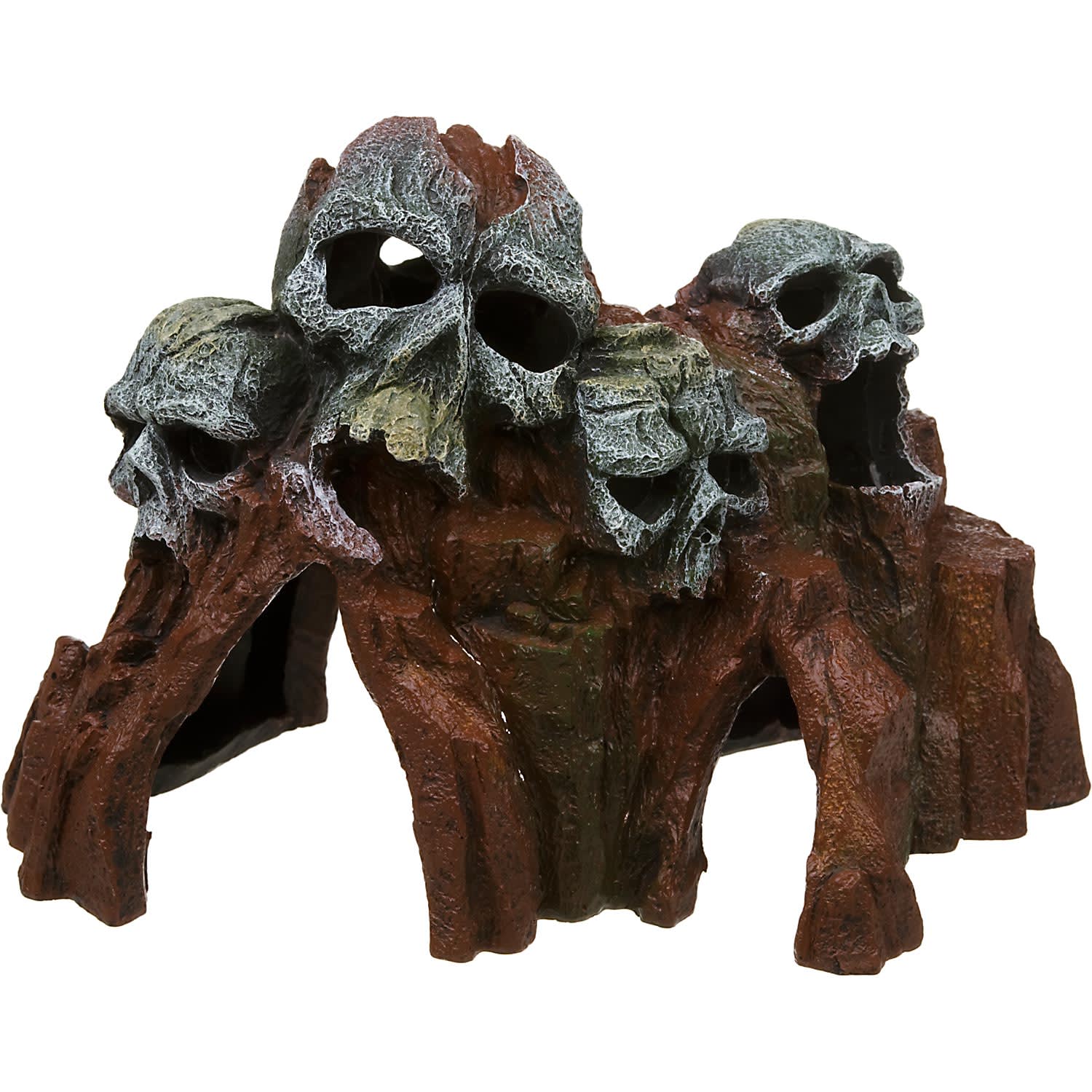 Afstoting Snoep ontwerp Blue Ribbon Skull Mountain Medium Aquarium Ornament | Petco