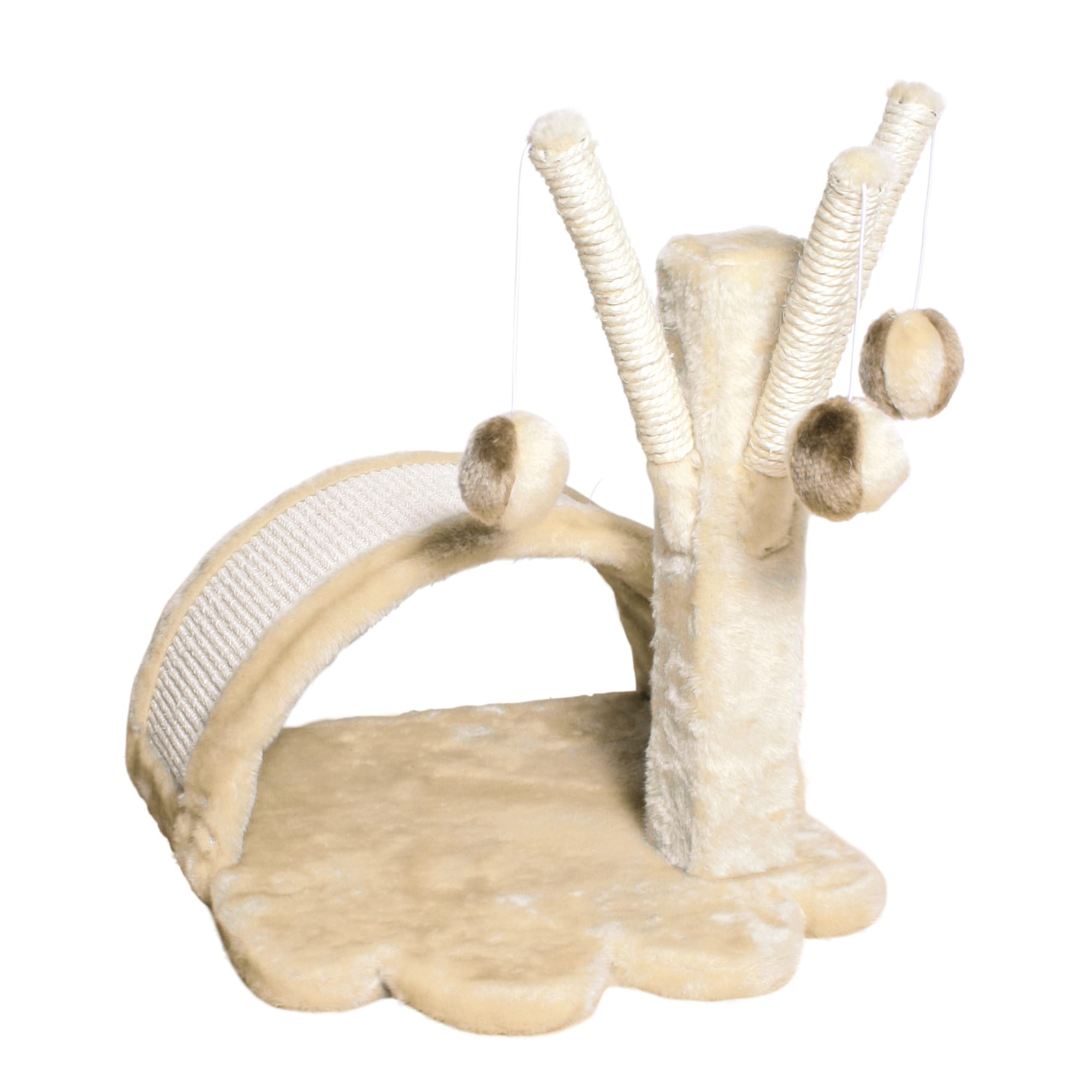 Trixie DreamWorld Tavira Cat Scratching Tower, 15.25, 14.75 IN, Tan