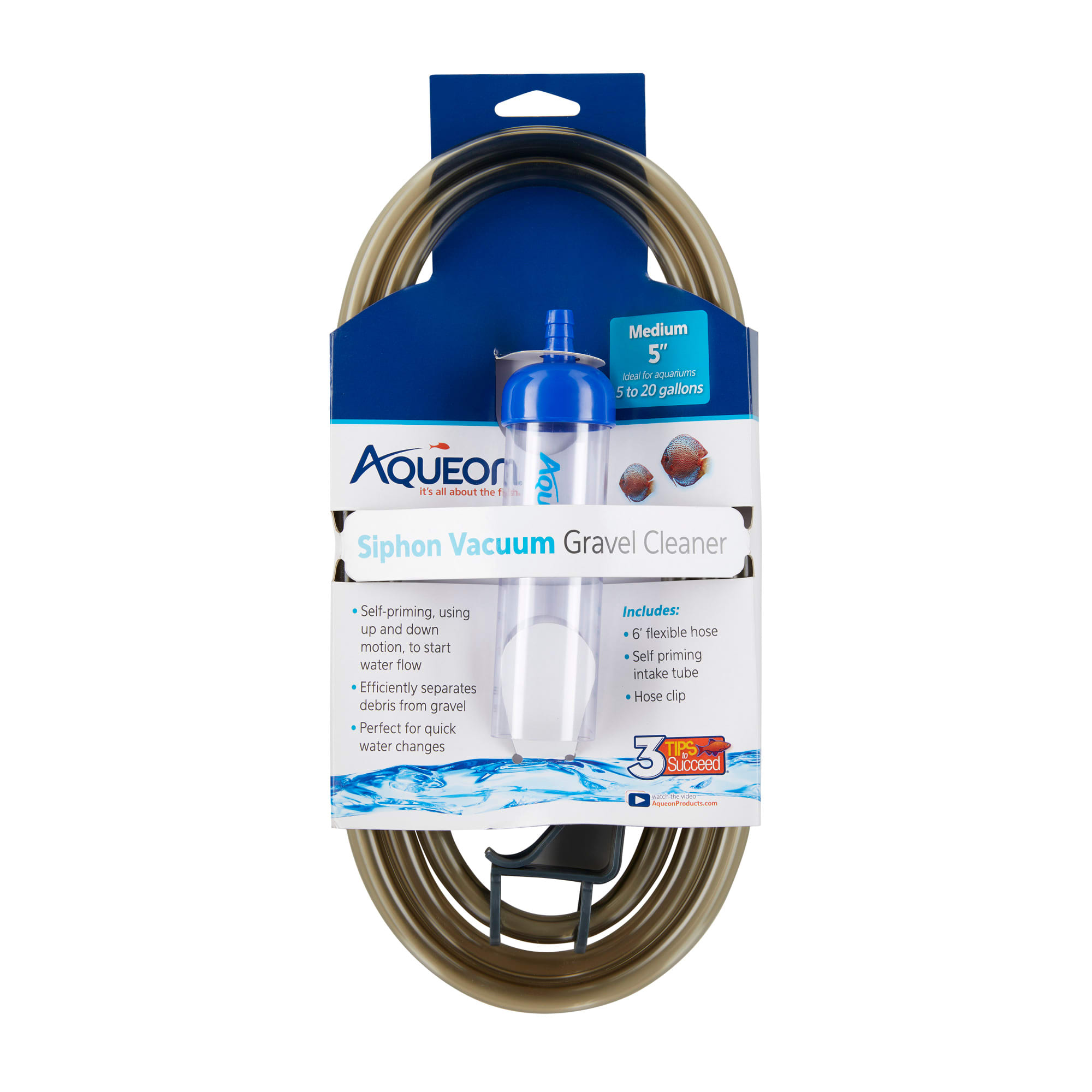 Aqueon Siphon Vacuum With Priming Bulb Aquarium Gravel Cleaner 10