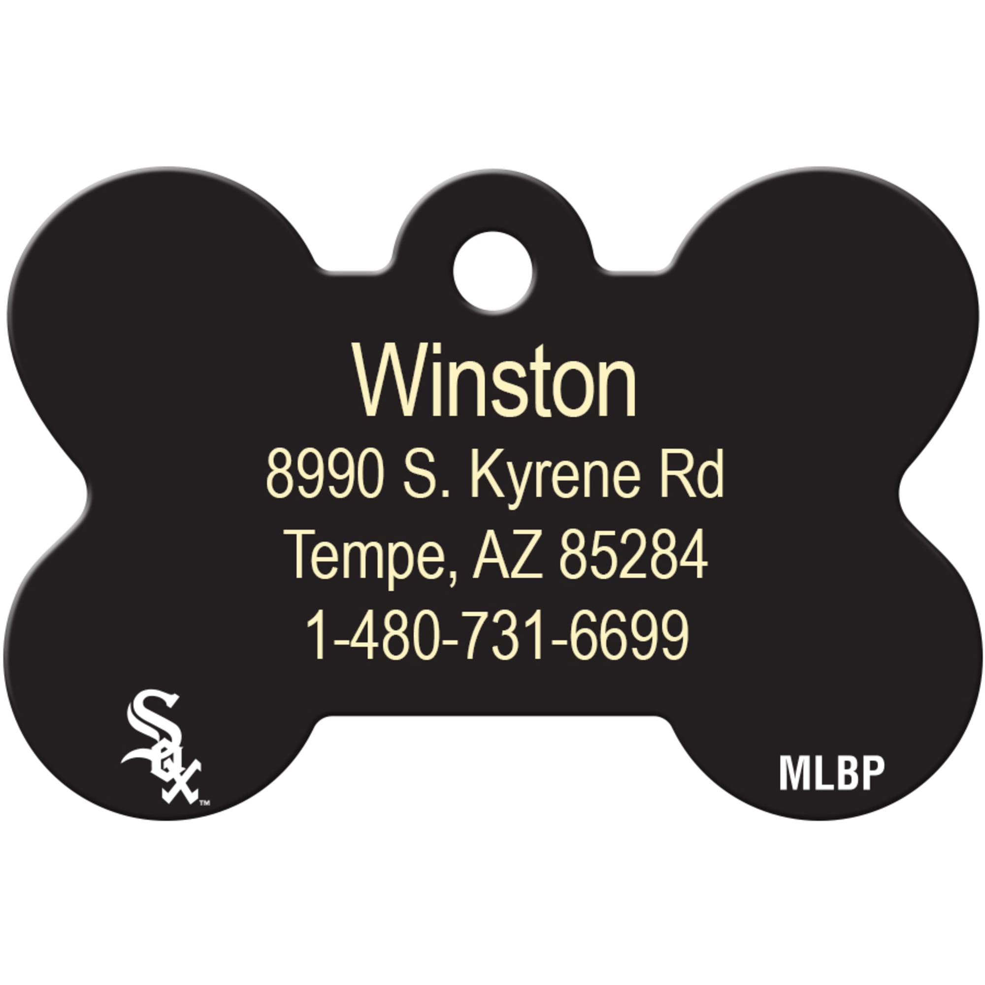 Chicago White Sox Round Baseball Dog ID Tag – Athletic Pets