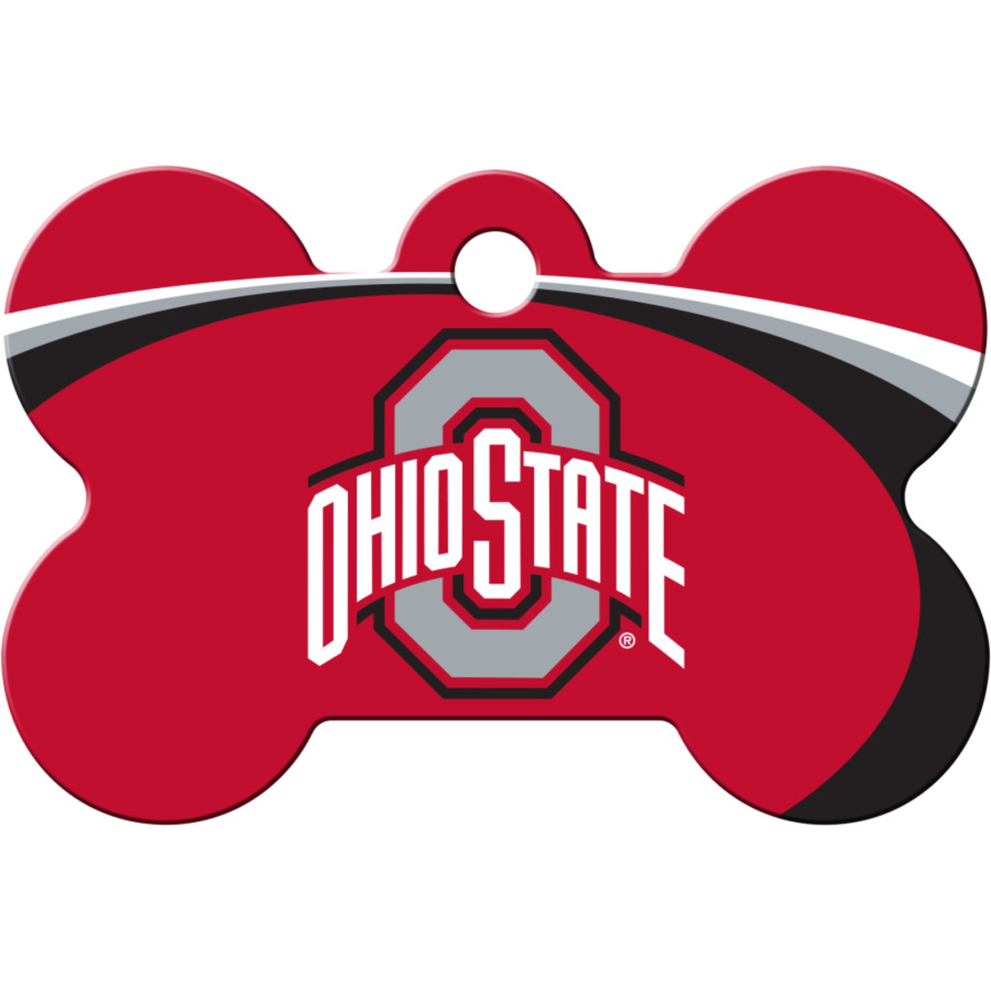 QuickTag Ohio State NCAA Bone Personalized Engraved Pet ID Tag Petco