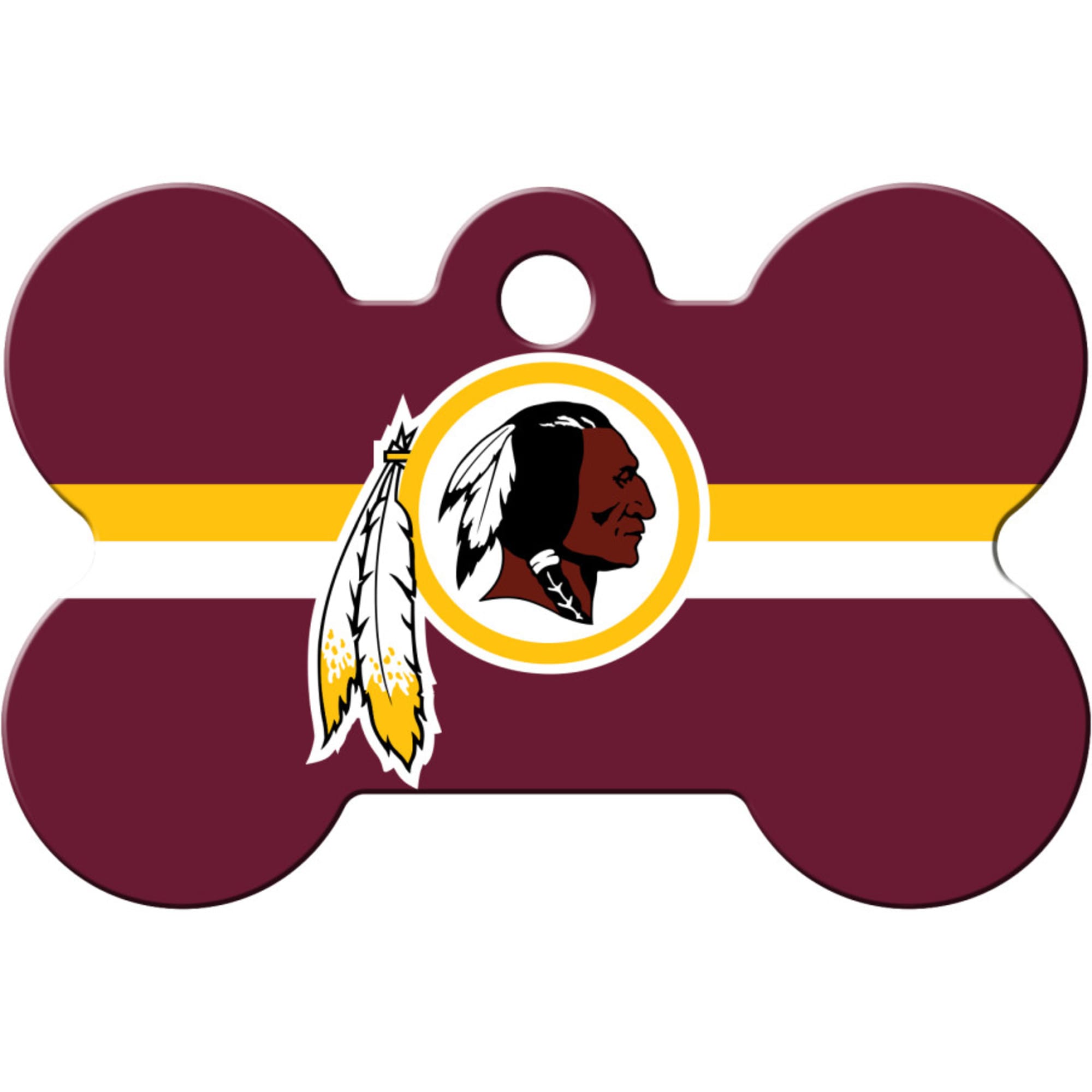 Washington Redskins Pet Id Tag for Dogs /& Cats Personalized w// Name /& Number