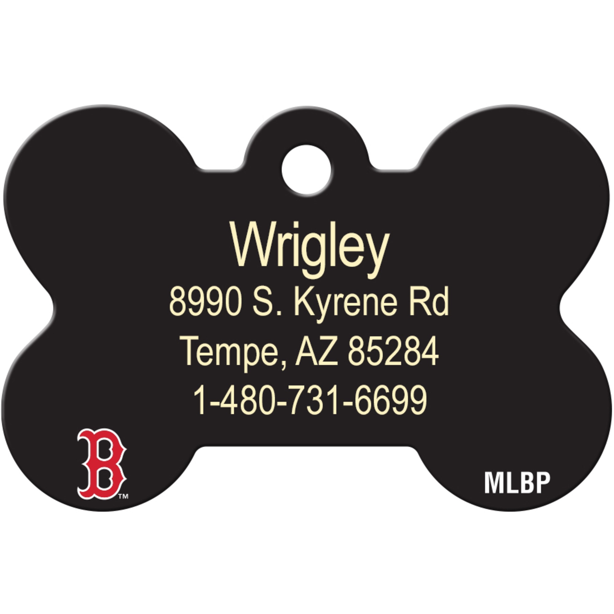 Boston Red Sox MLB Pet ID Tag - Large Heart