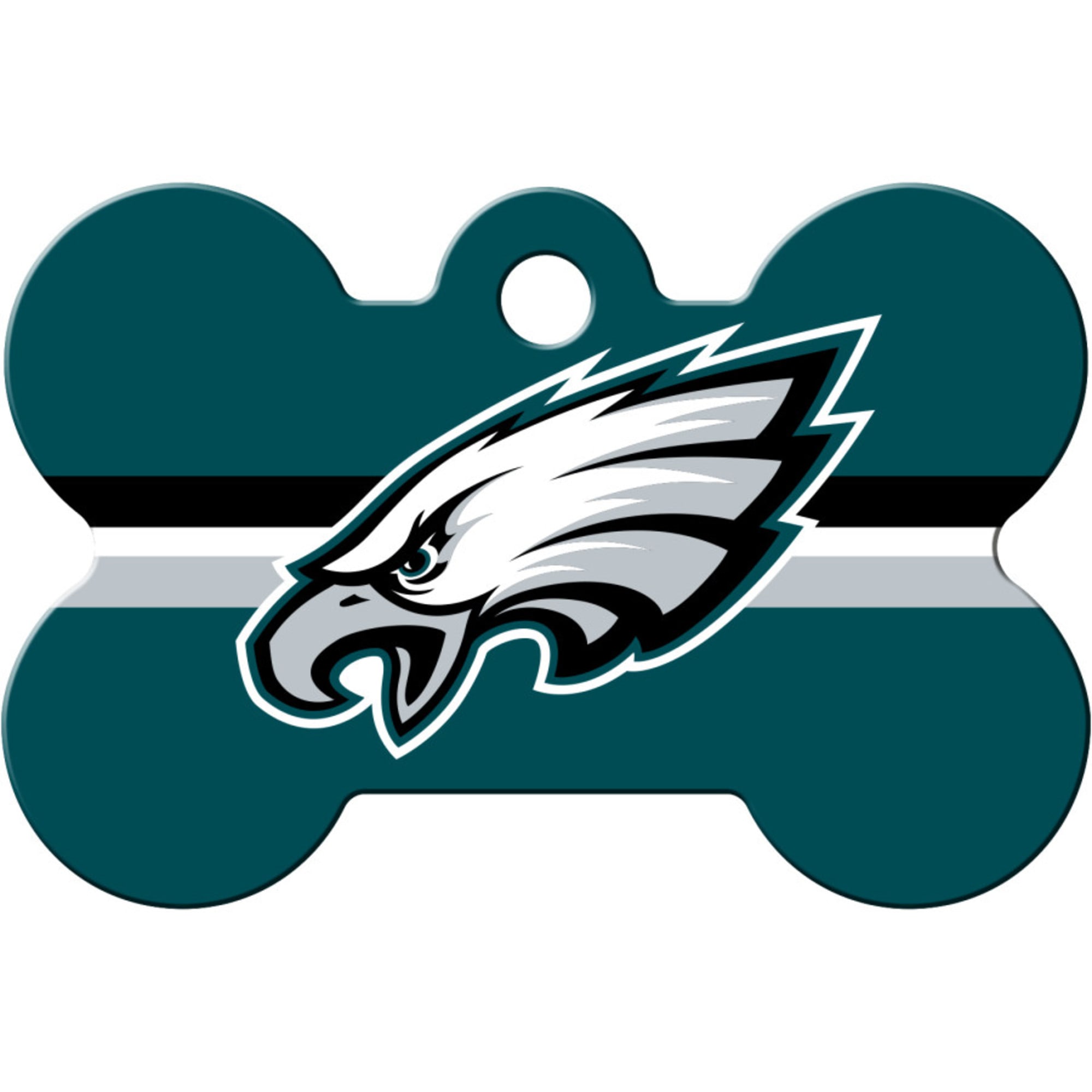 Quick-Tag Philadelphia Eagles NFL Bone Personalized Engraved Pet ID Tag