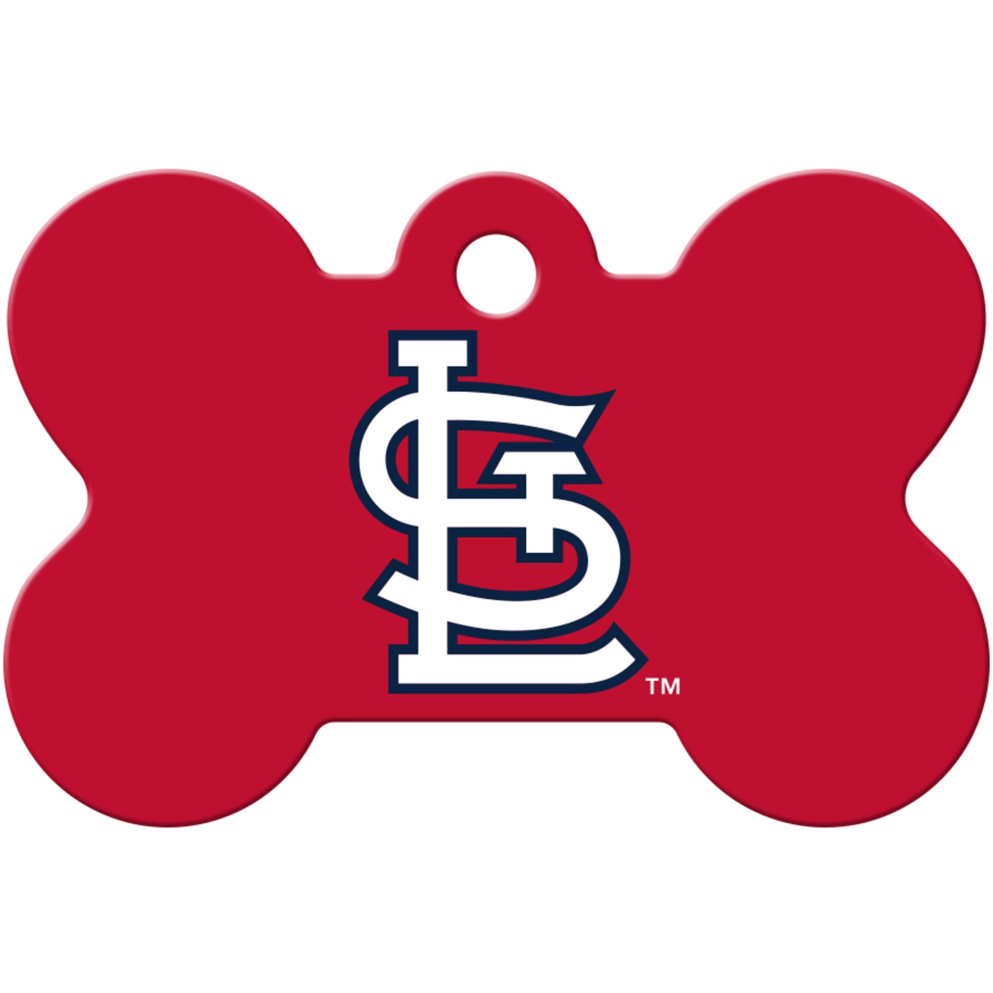 St. Louis Cardinals Round Baseball Dog ID Tag