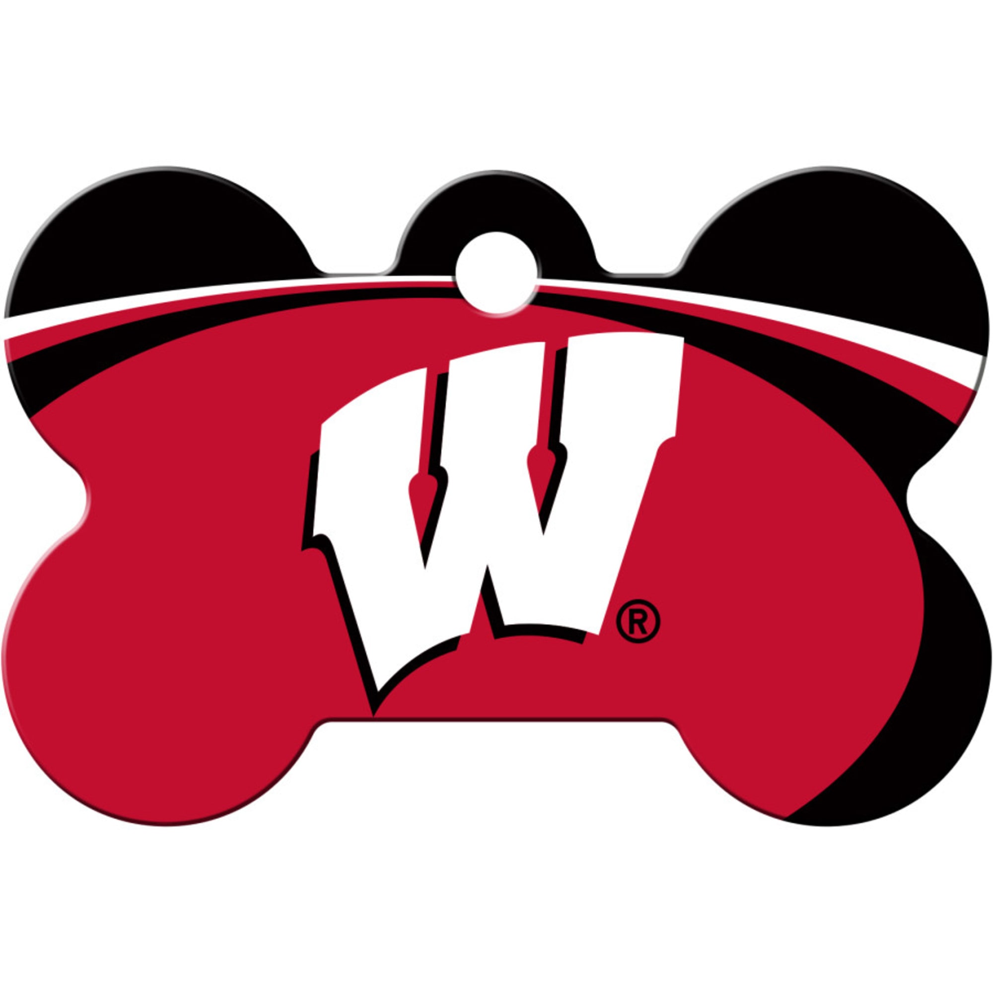 Personalized for Your Pet Officially Licensed Wisconsin Badgers 2-Sided Pet Id Dog Tag 
