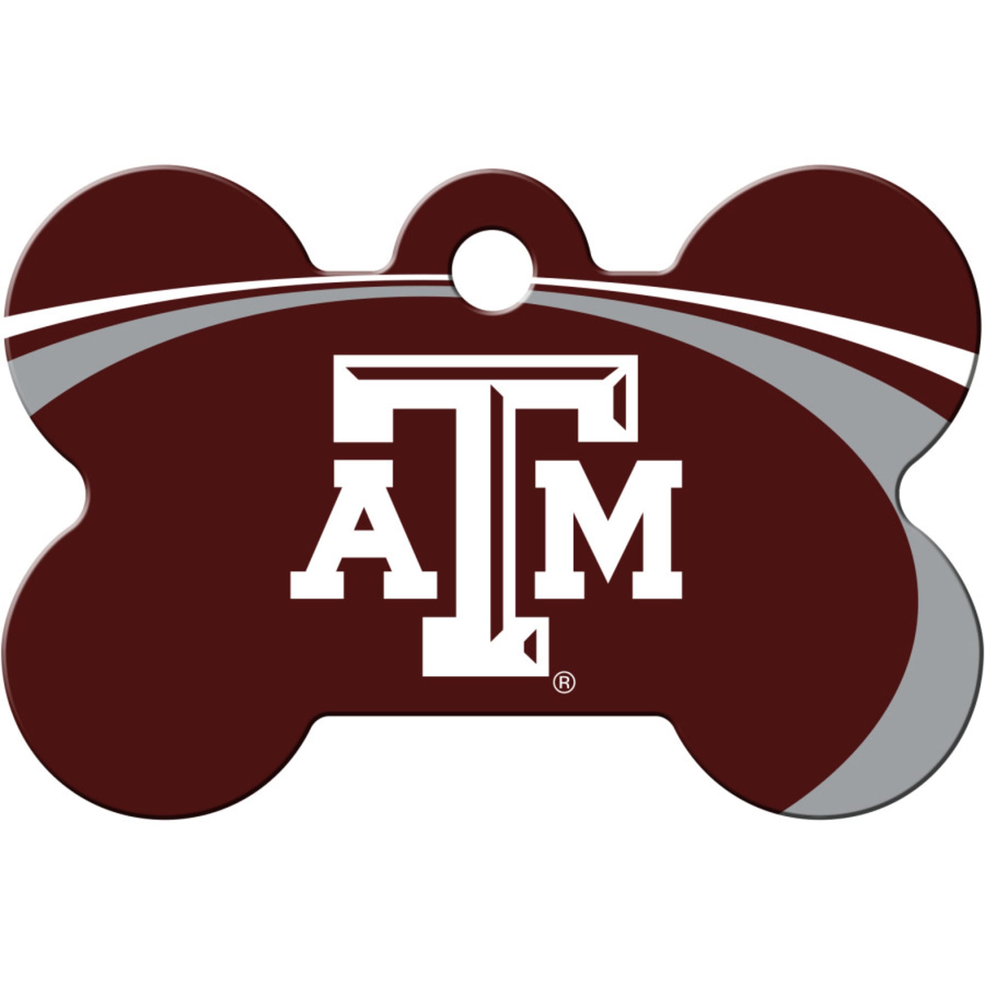 Quick-Tag Texas A&M Aggies NCAA Bone Personalized Engraved Pet ID Tag ...