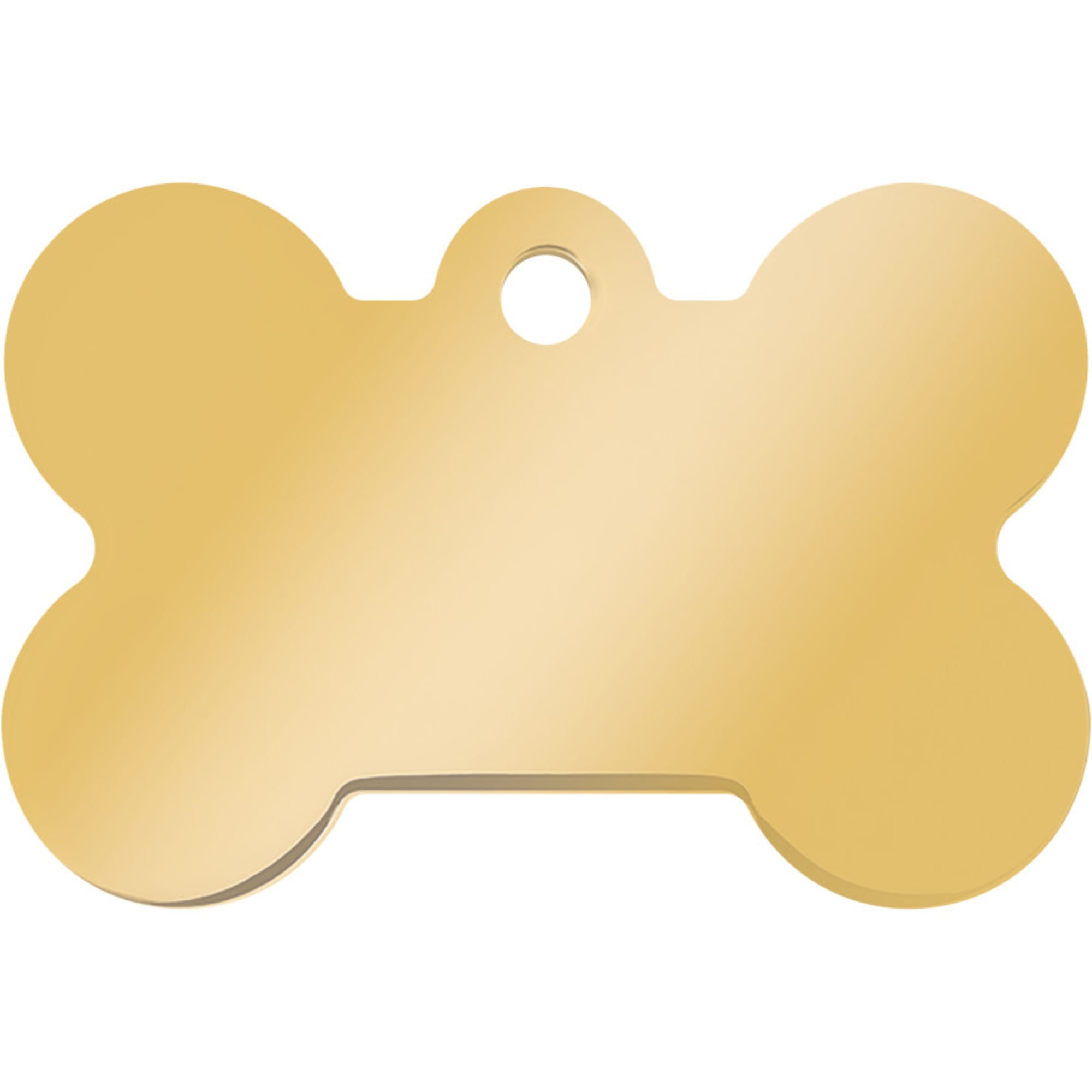 Quick-Tag Large Gold Bone Personalized 