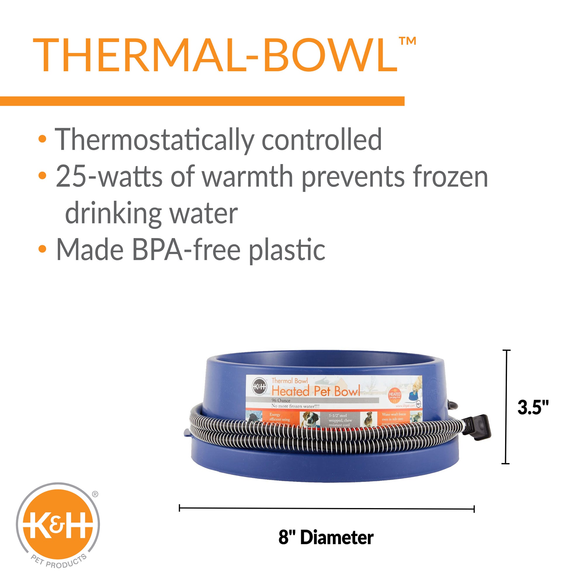 abs plastic Heated Pet Bowl Outdoor Dog Thermal-Bowl Provide