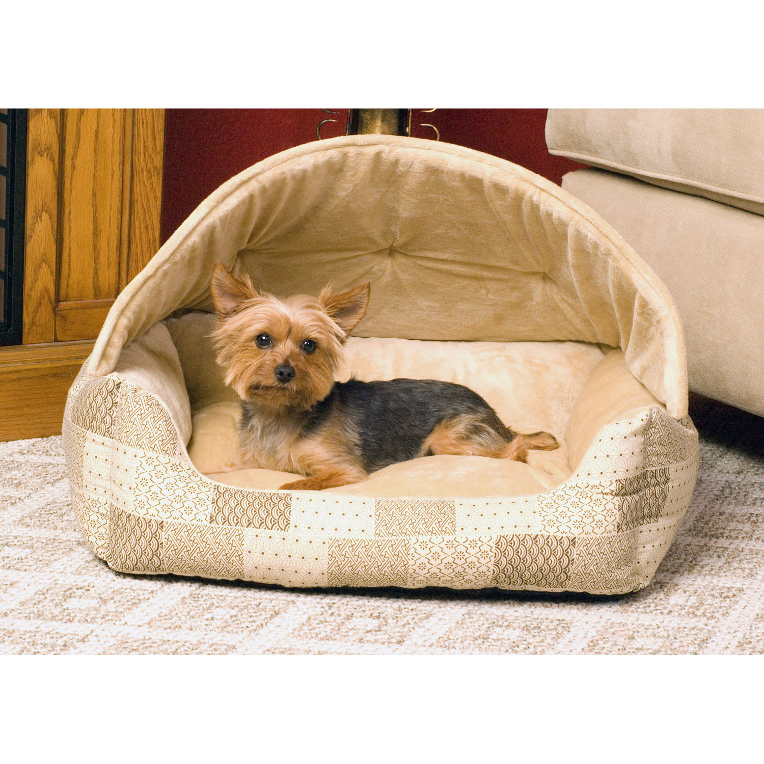 hooded pet beds for dogs