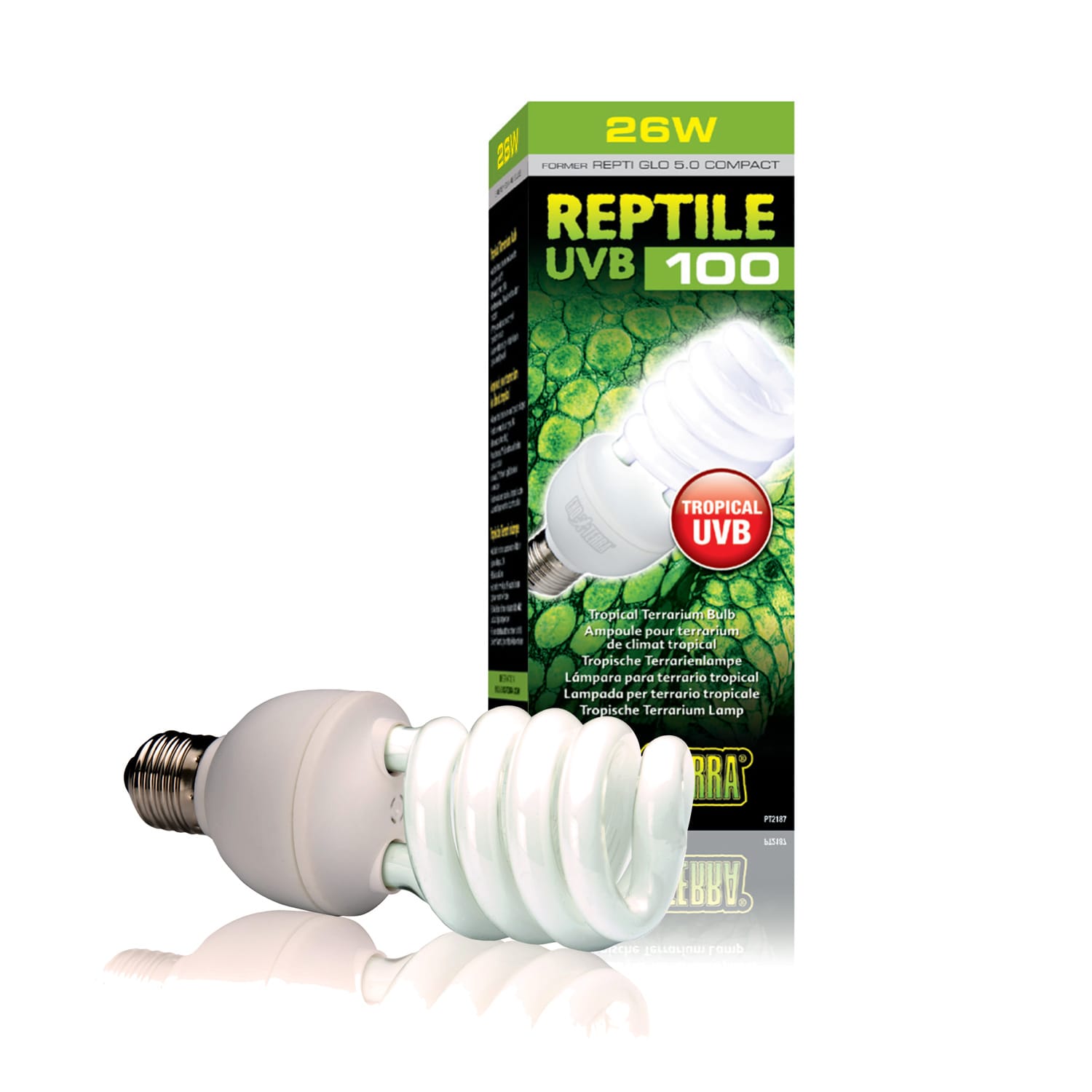 Exo Terra Reptile Intense UVB 200 High Output Bulb 26W High D3