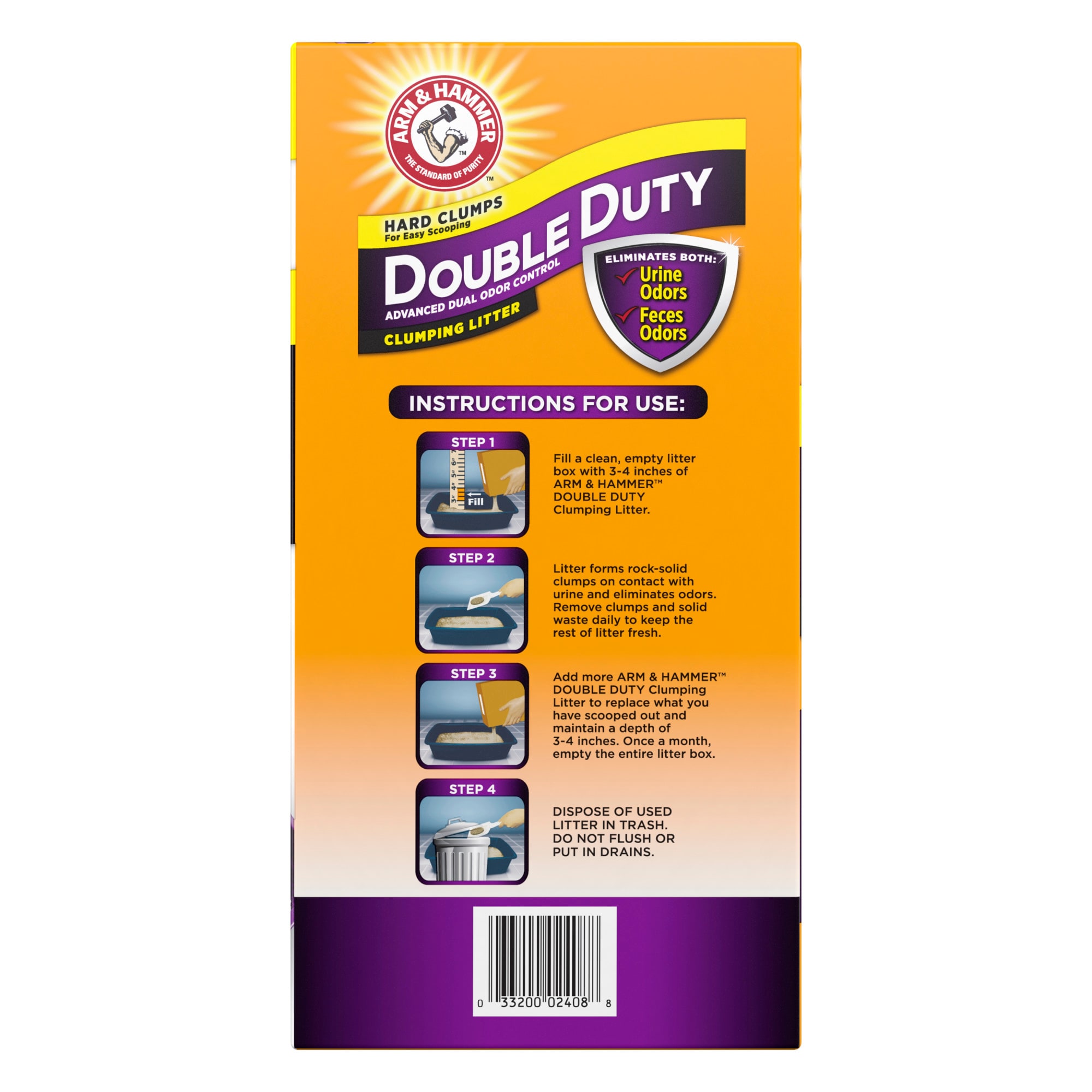 Arm and hammer hotsell double duty cat litter