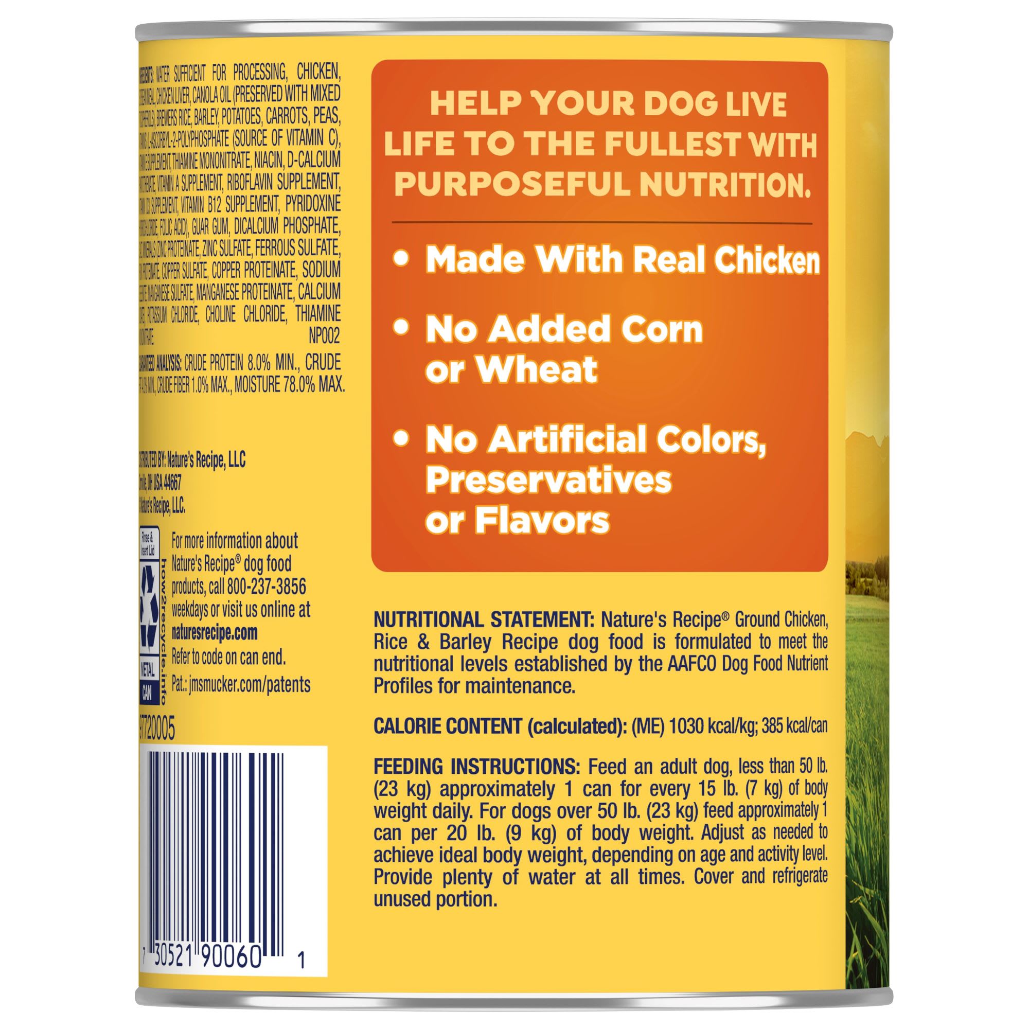 Natures hotsell recipe petco