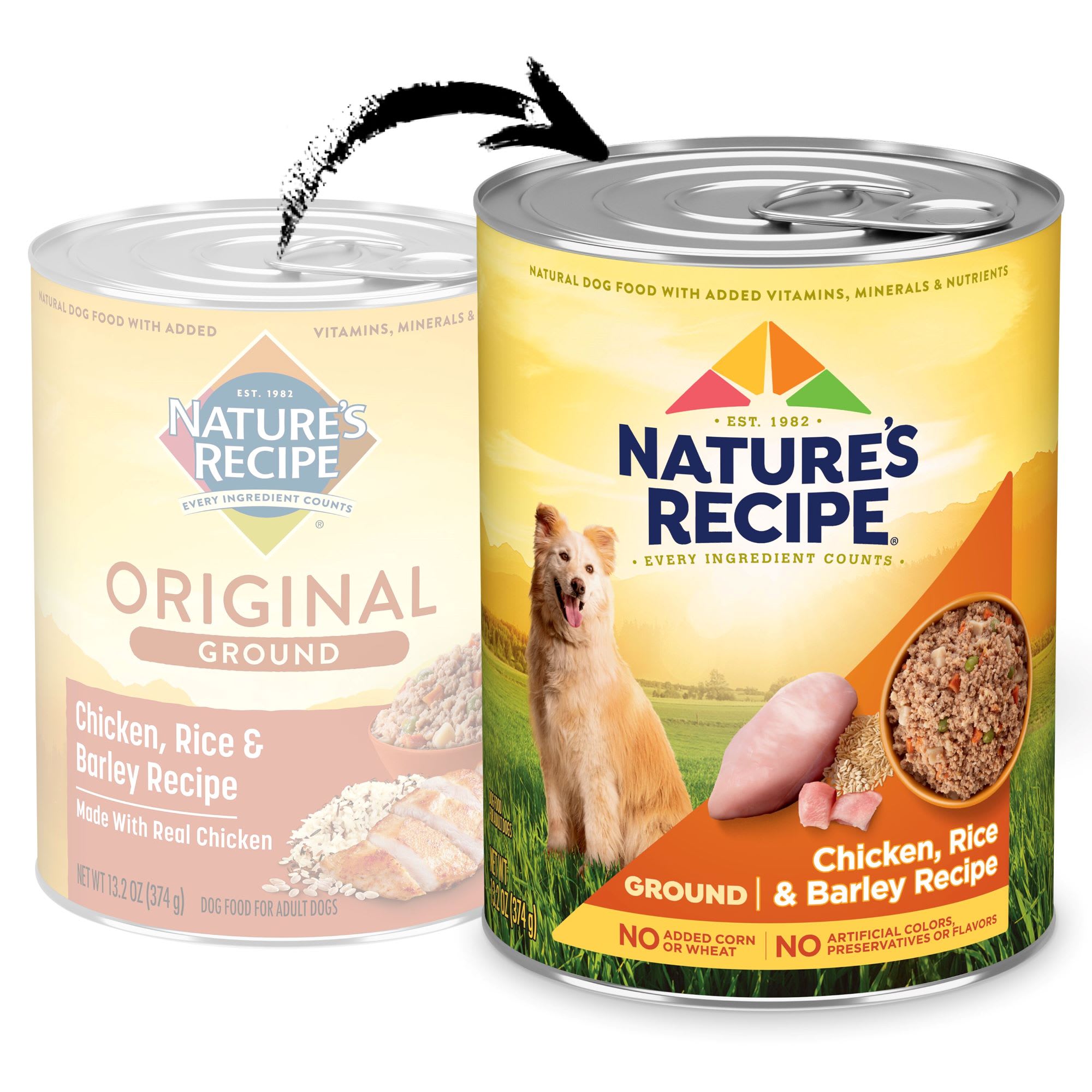 Nature S Recipe Easy To Digest Chicken Rice Barley Formula Canned Dog Food 13 2 Oz Case Of 12 Petco